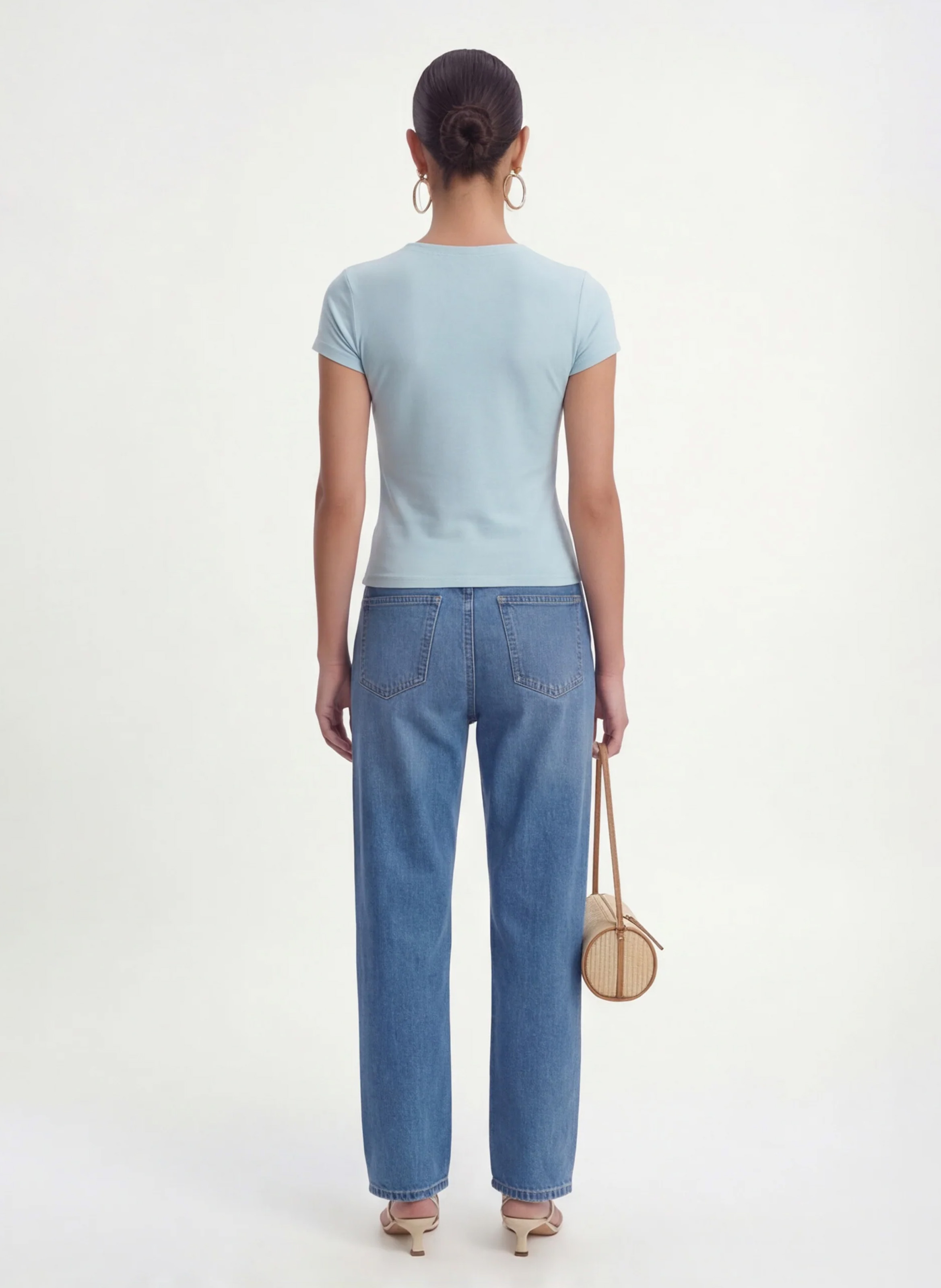 Effen top met lange mouwen en ronde hals KOOKAI Groen