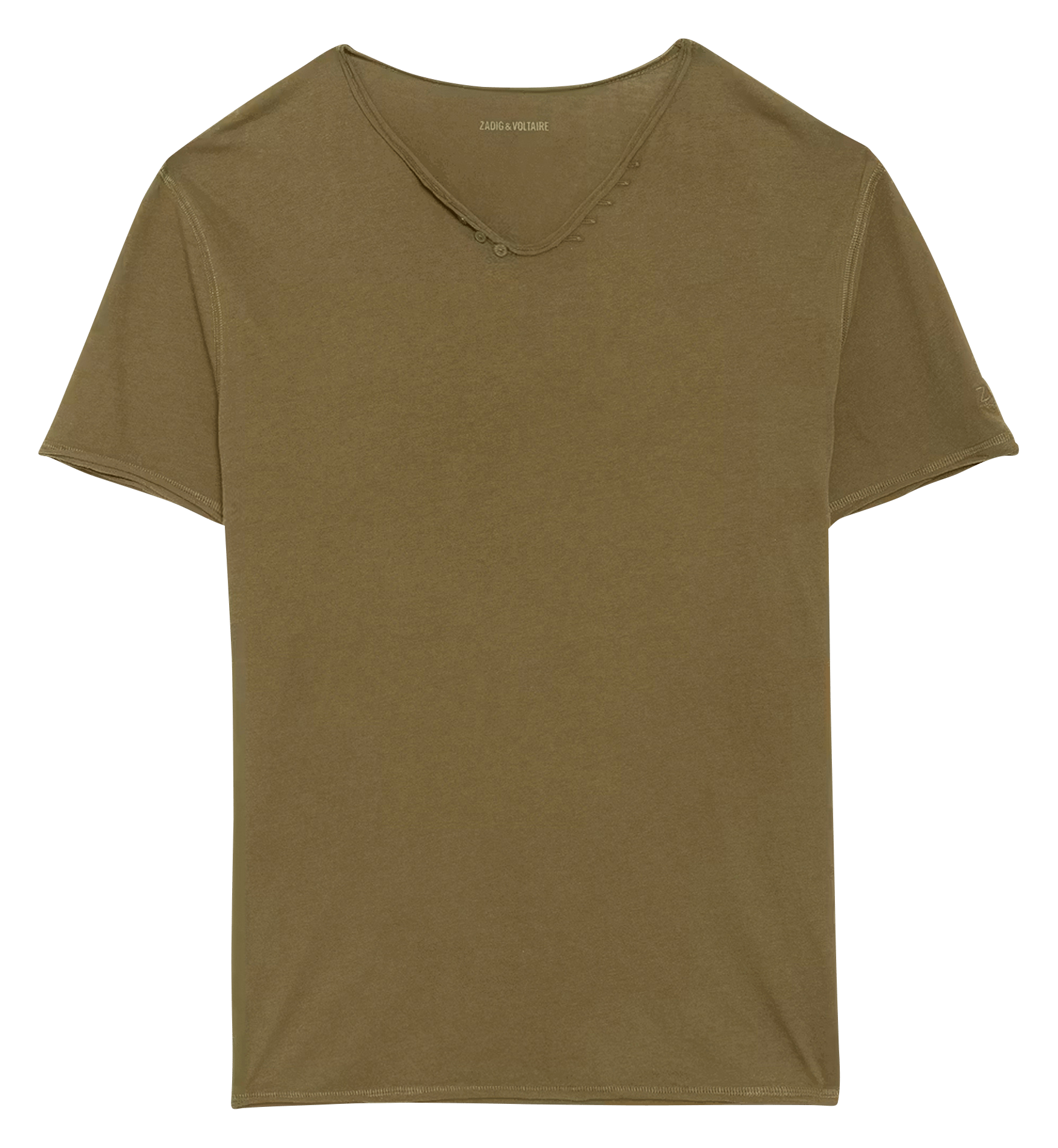 Tee-shirt droit en coton ZADIG&VOLTAIRE Vert
