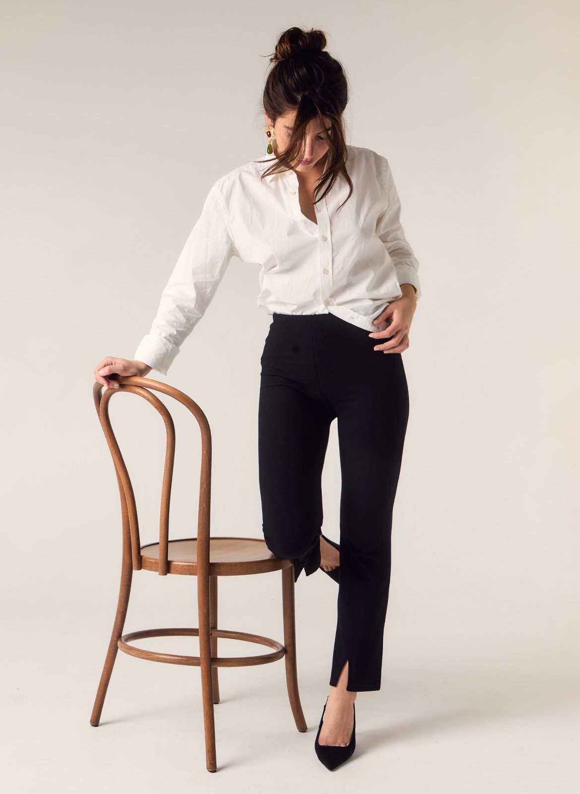 Flared pants FLAIR Black