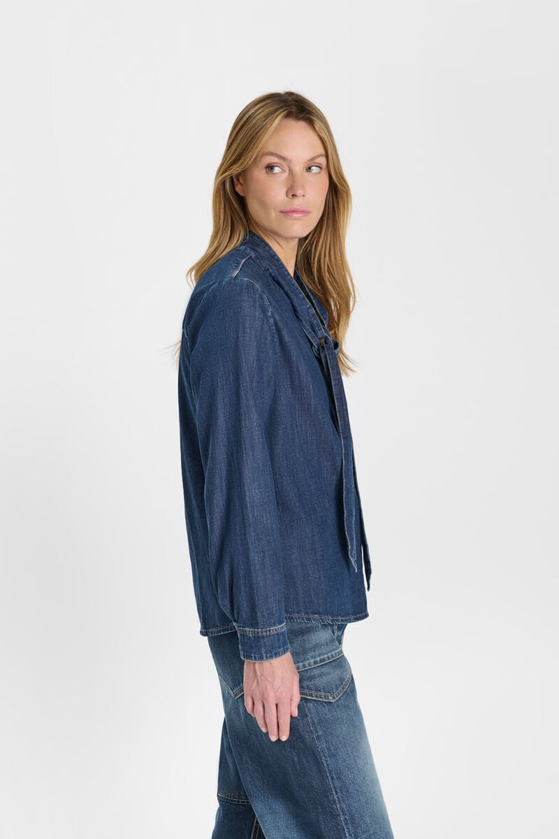 Denim shirt LE TEMPS DES CERISES Blue