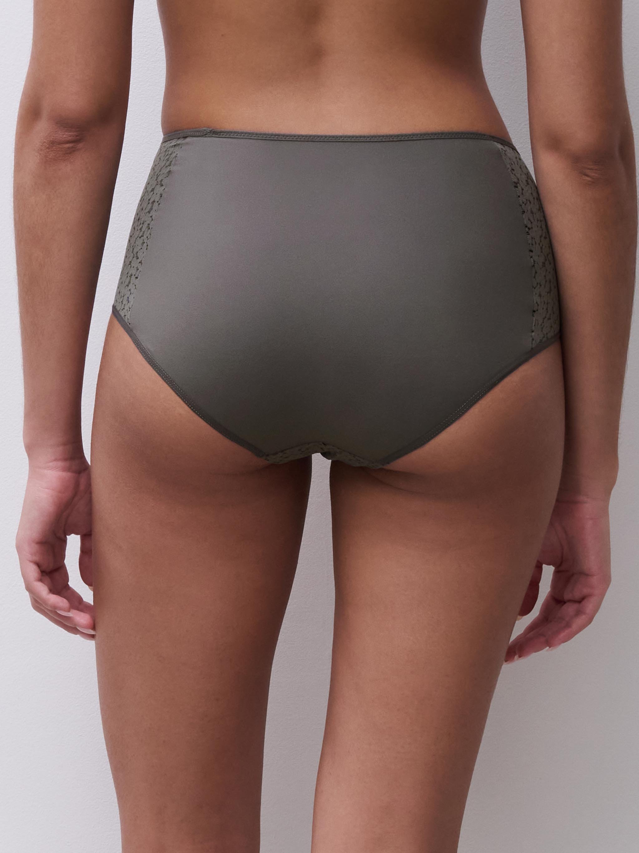 High-waisted lace panties | Grey CHANTELLE Women