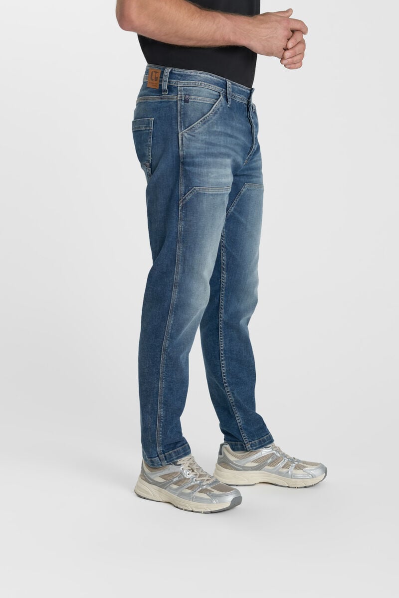 Loose jeans, wide loose fit, length 34 LE TEMPS DES CERISES Blue