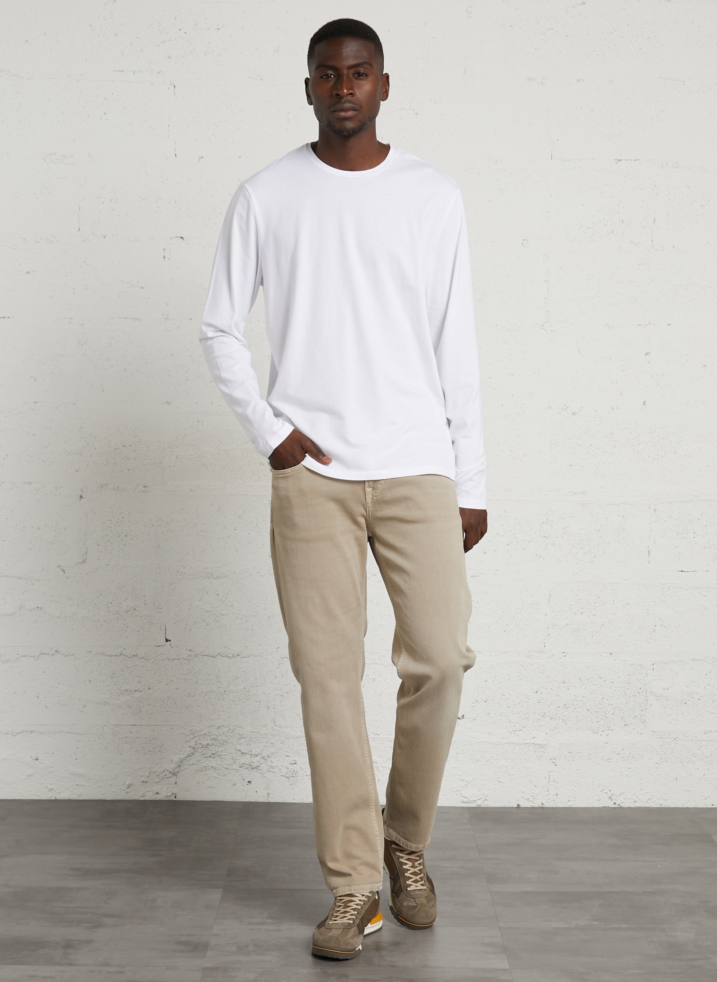 Effen jeans met rechte pijpen PEPE JEANS Beige