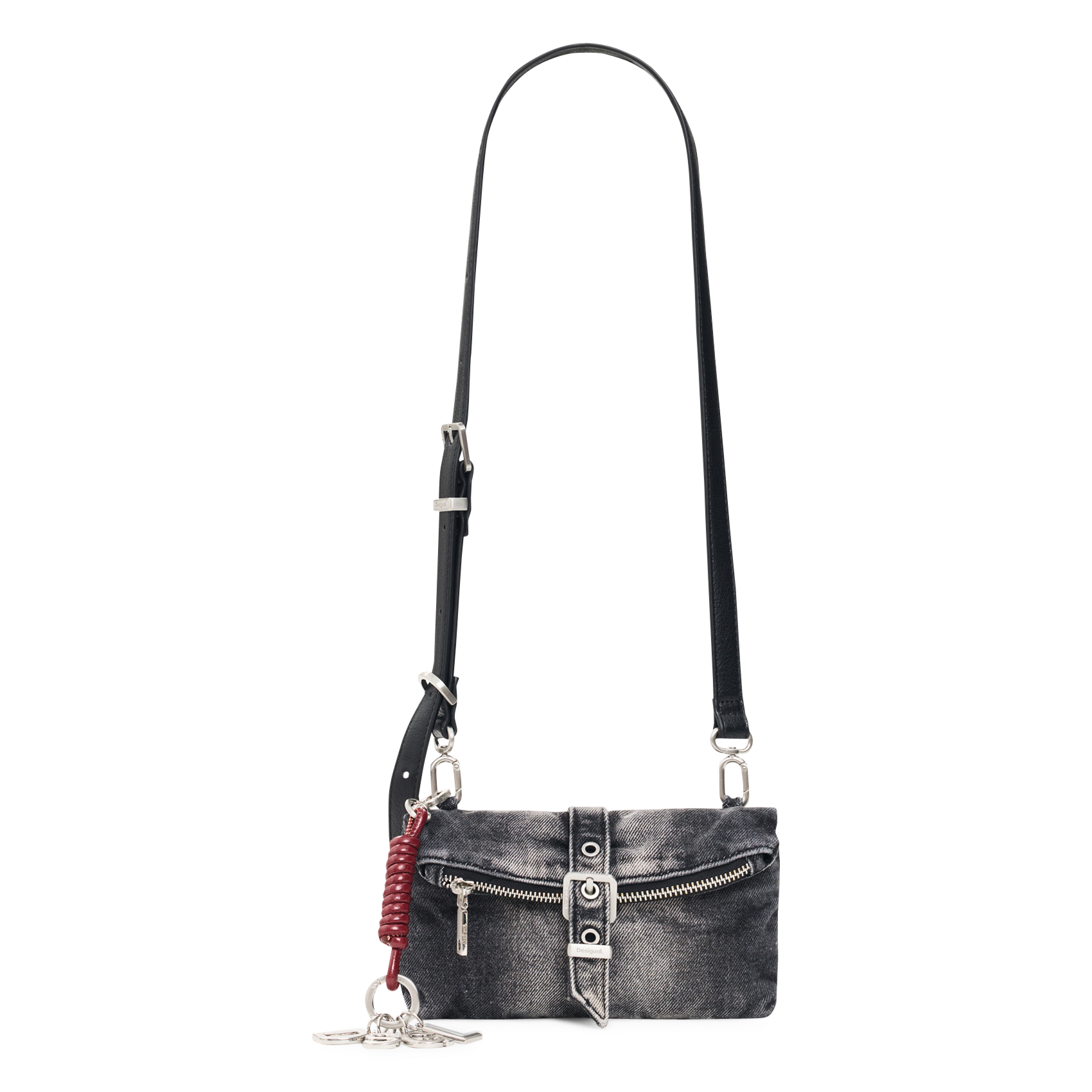 Cotton-blend shoulder bag DESIGUAL Black