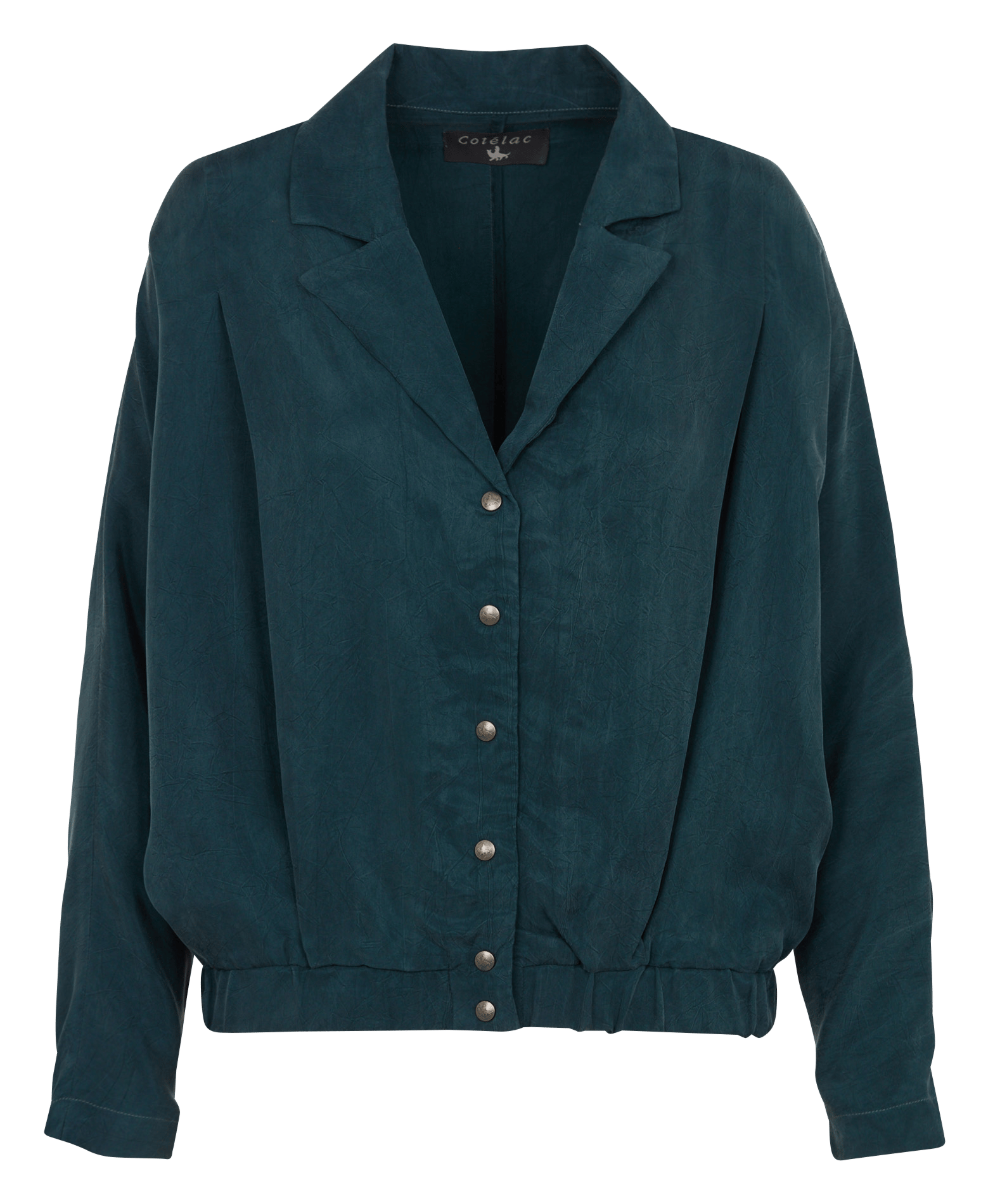 Chemise col tailleur ample COTELAC Vert