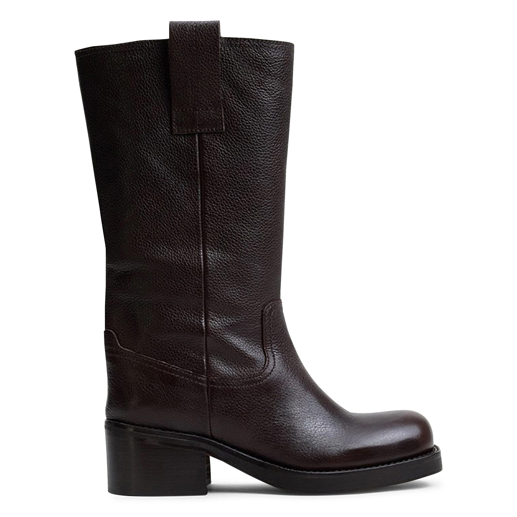 Leather boots JONAK Brown