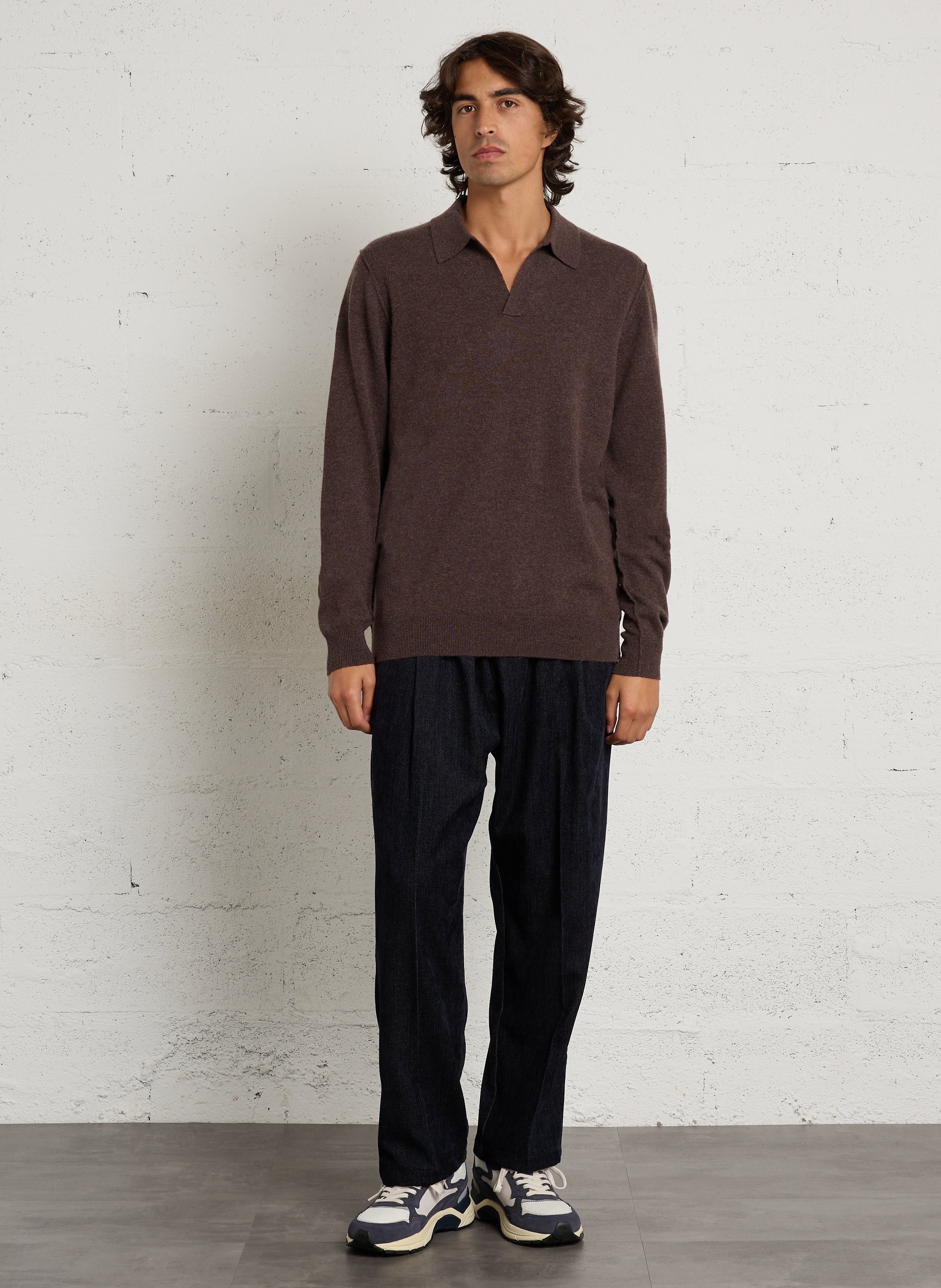Pantalon large en velours IMPERIAL Bleu