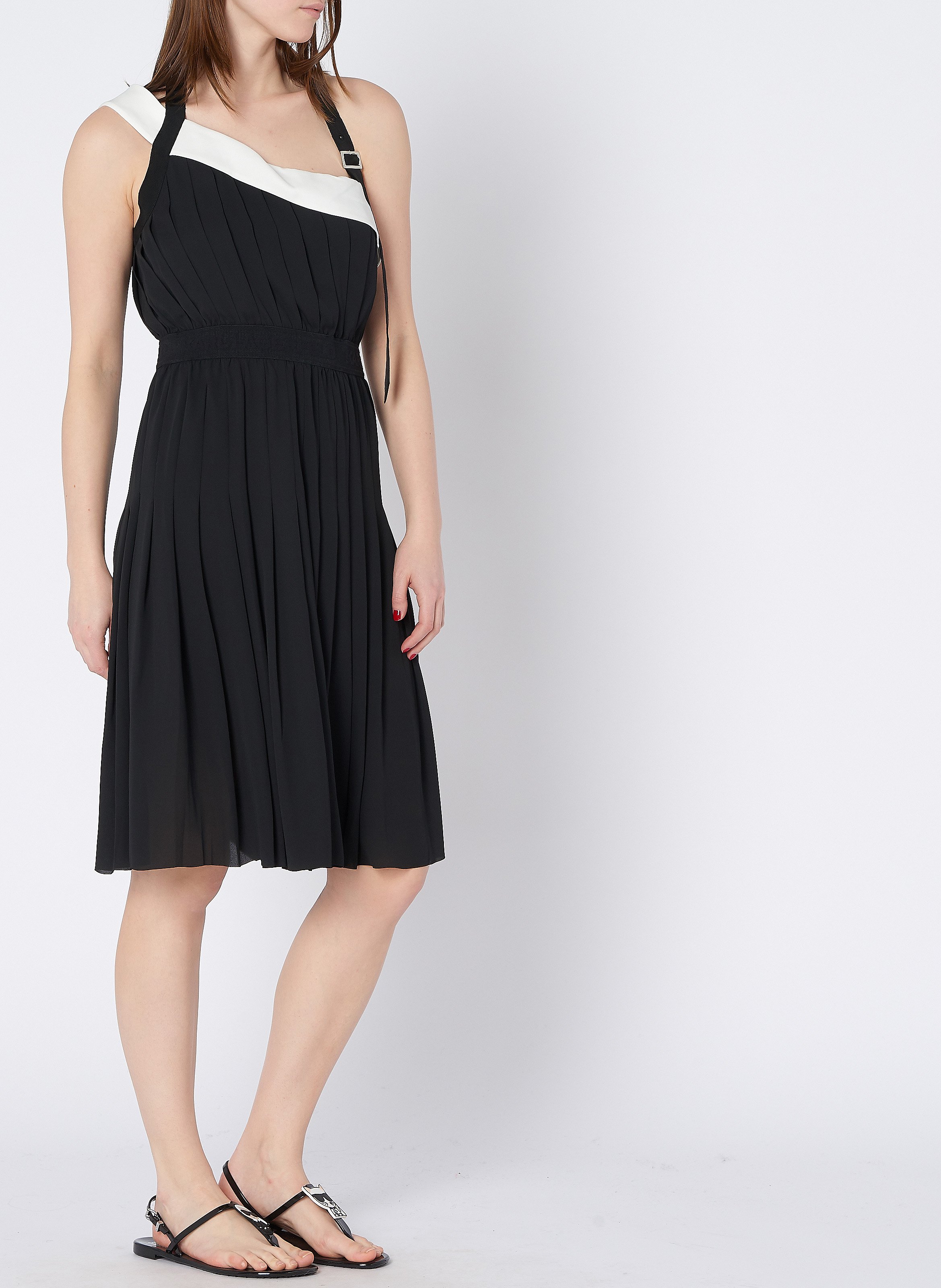 Sandales plates Karl KARL LAGERFELD Noir