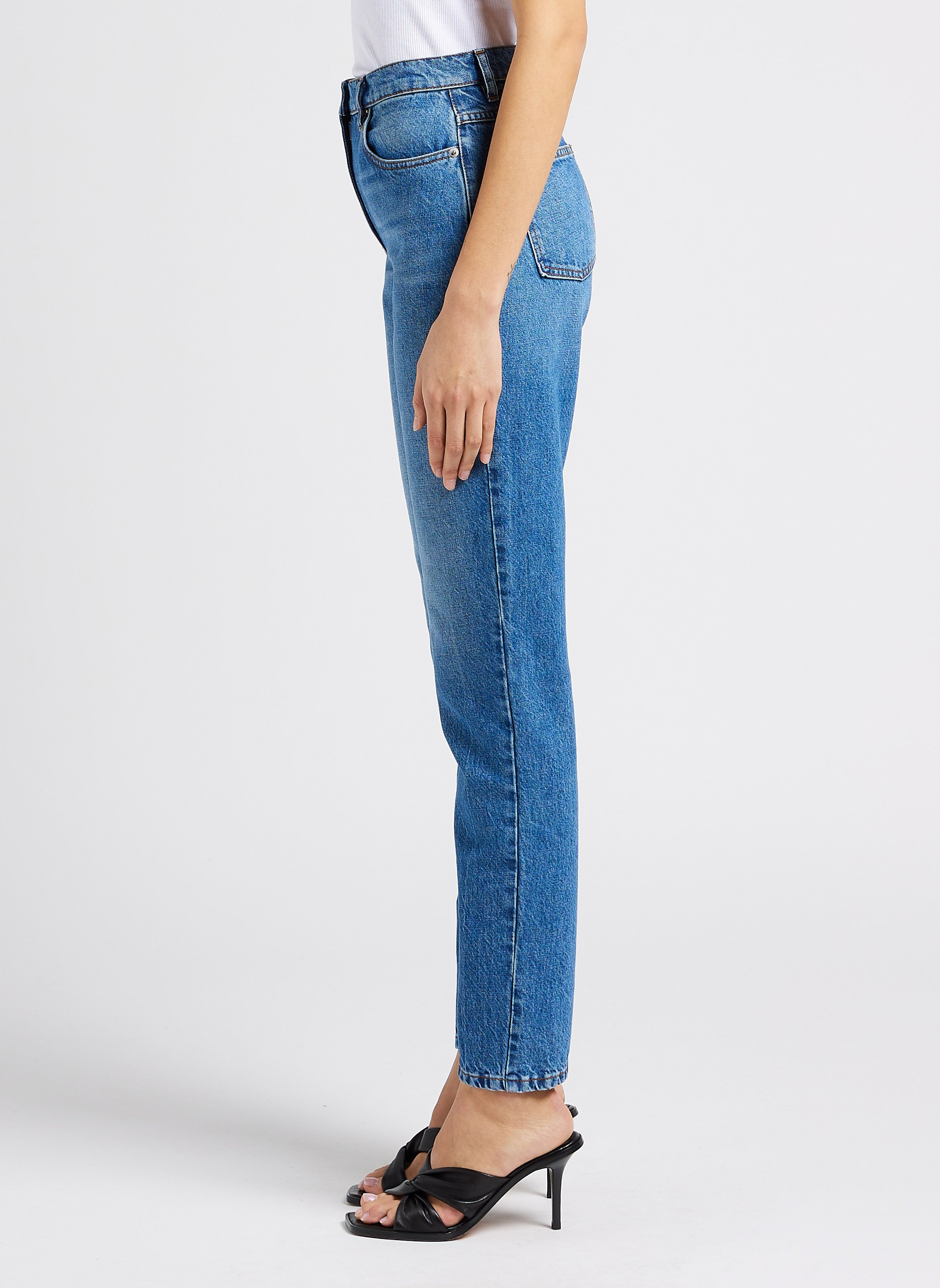 Cotton-blend straight-leg jeans IRO Faded jeans