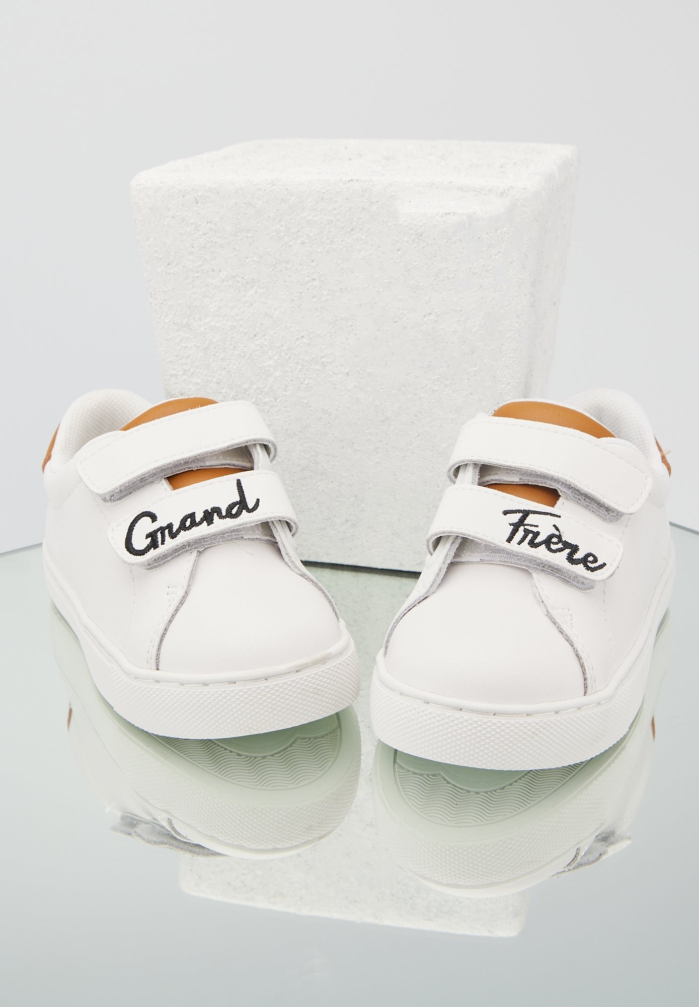 Leather sneakers BONS BAISERS PARIS White