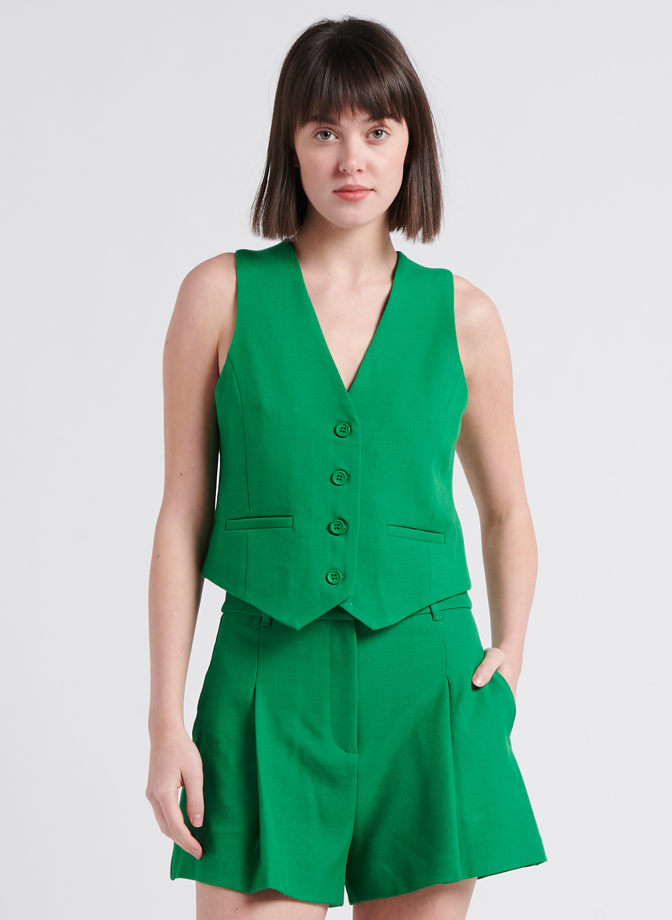 Gilet de costume vert hot sale