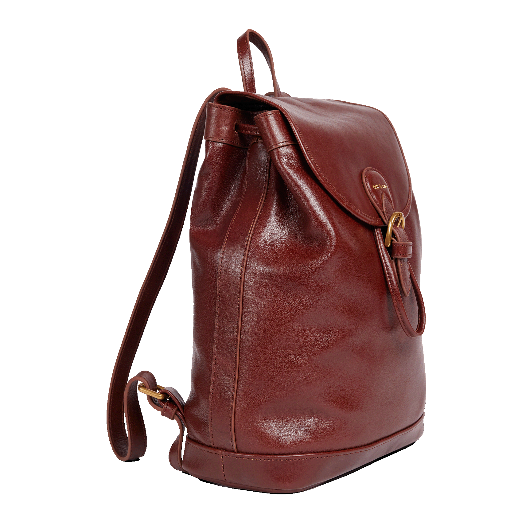 Mochila de cuero Marron