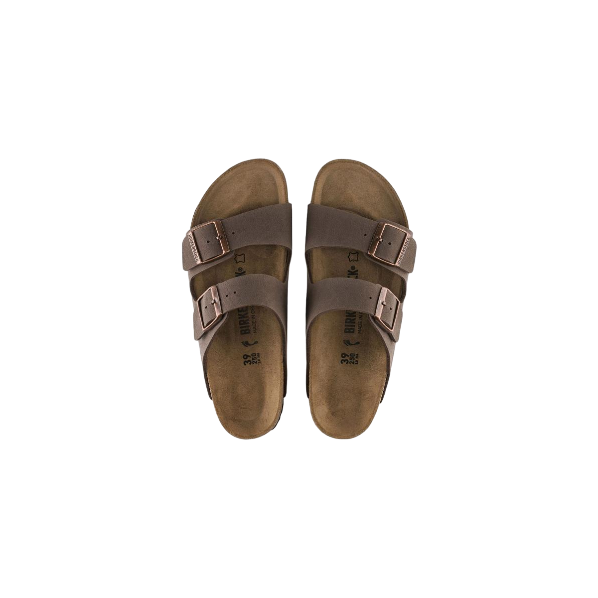 Faux leather sandals BIRKENSTOCK Brown