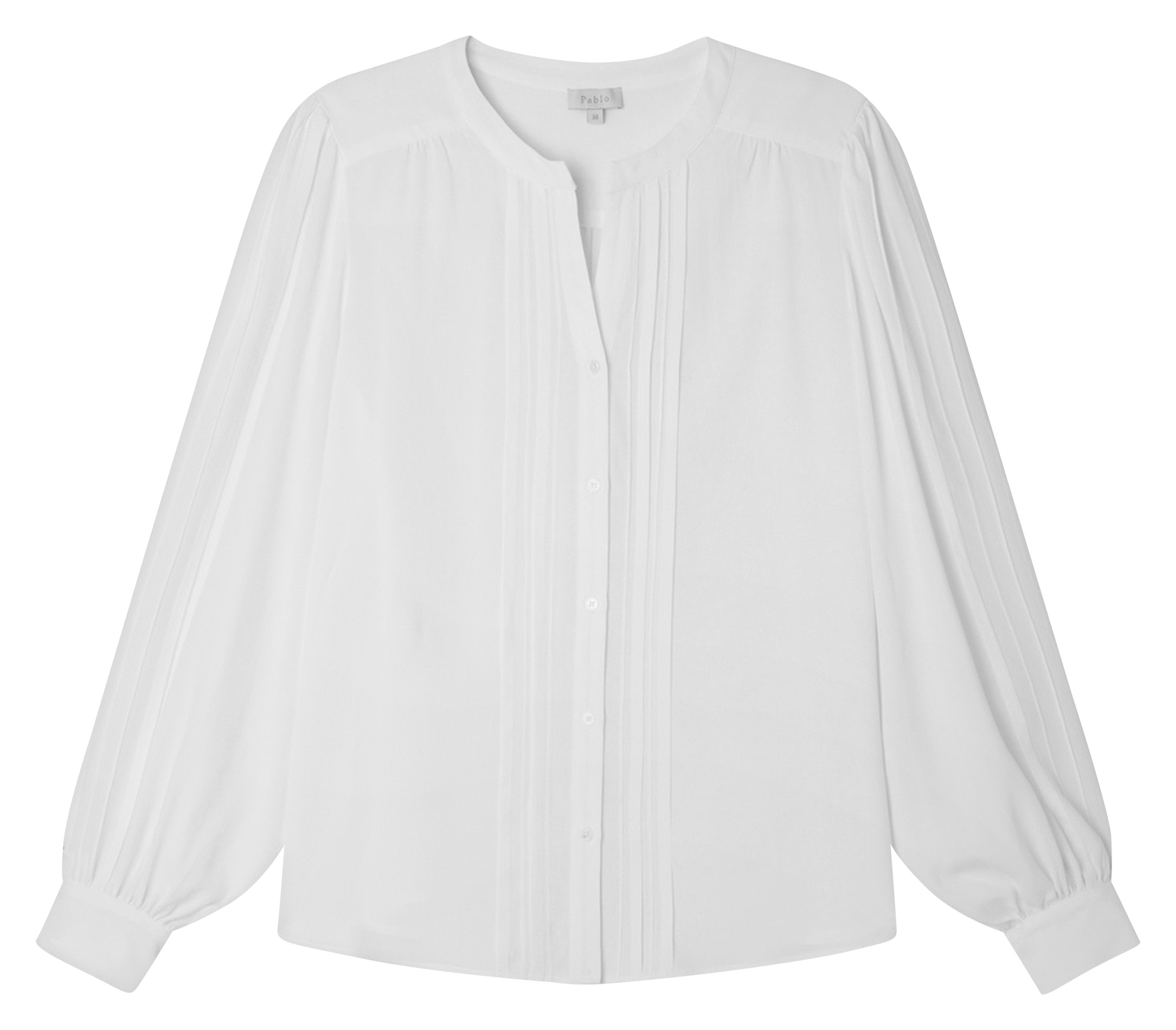 Fluid pleated shirt PABLO Beige