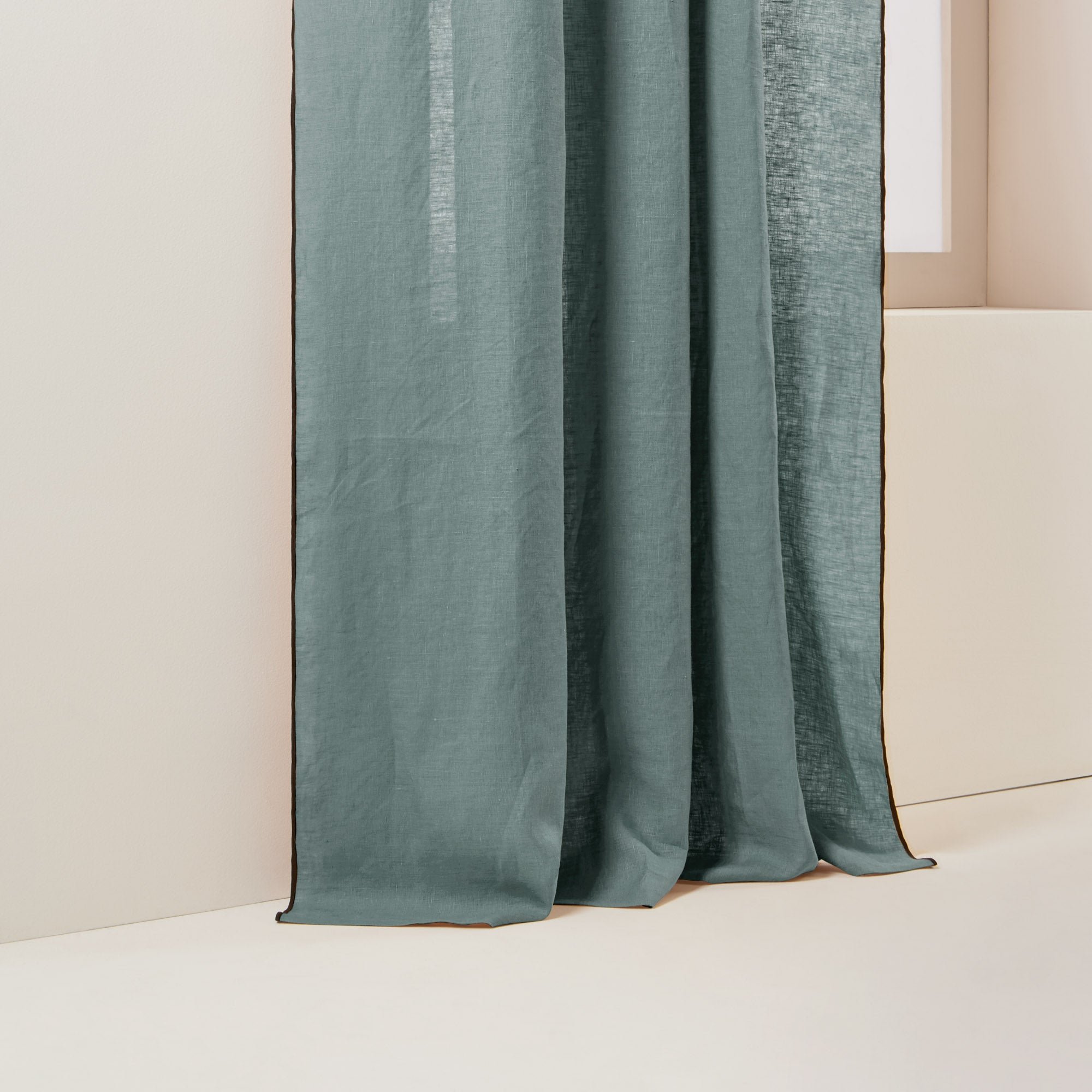 Curtain with gathering tape MADURA Green