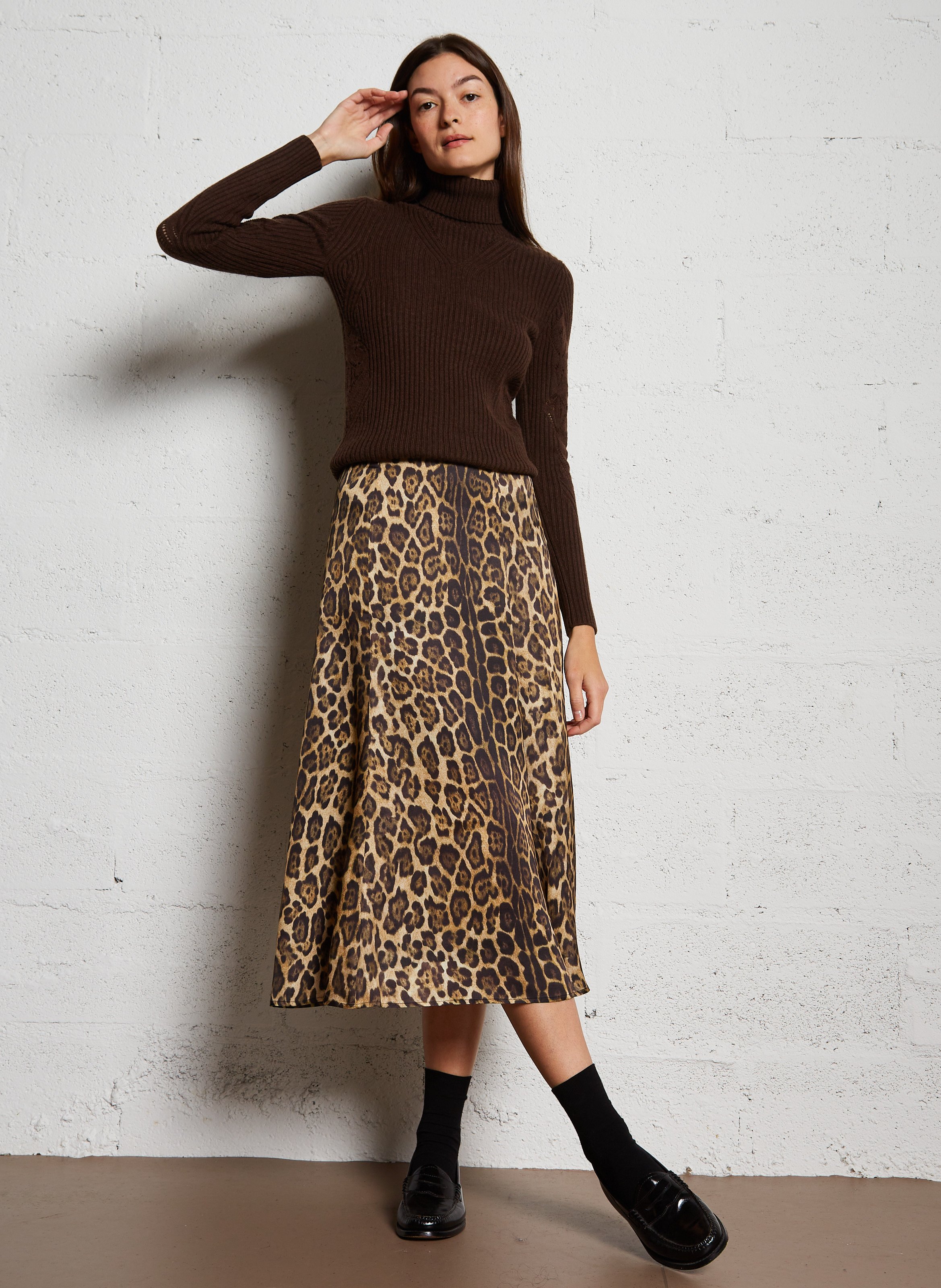 Jupe imprimé leopard hotsell