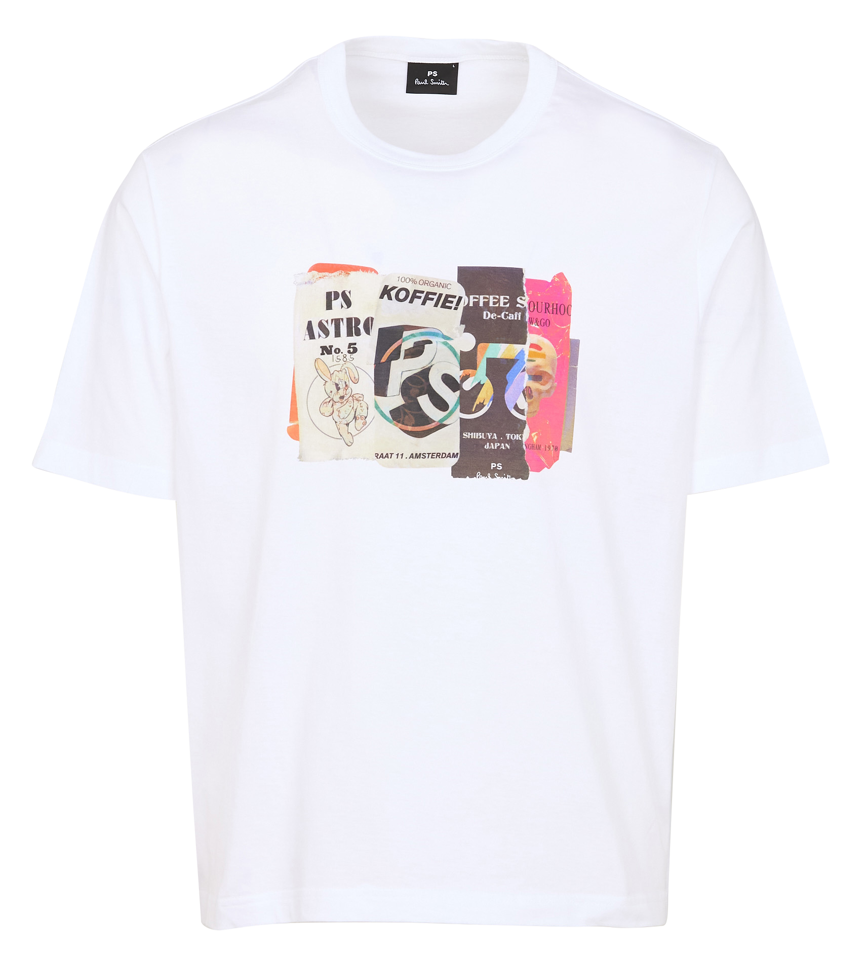 Printed organic cotton t-shirt White Paul Smith - Men M2R