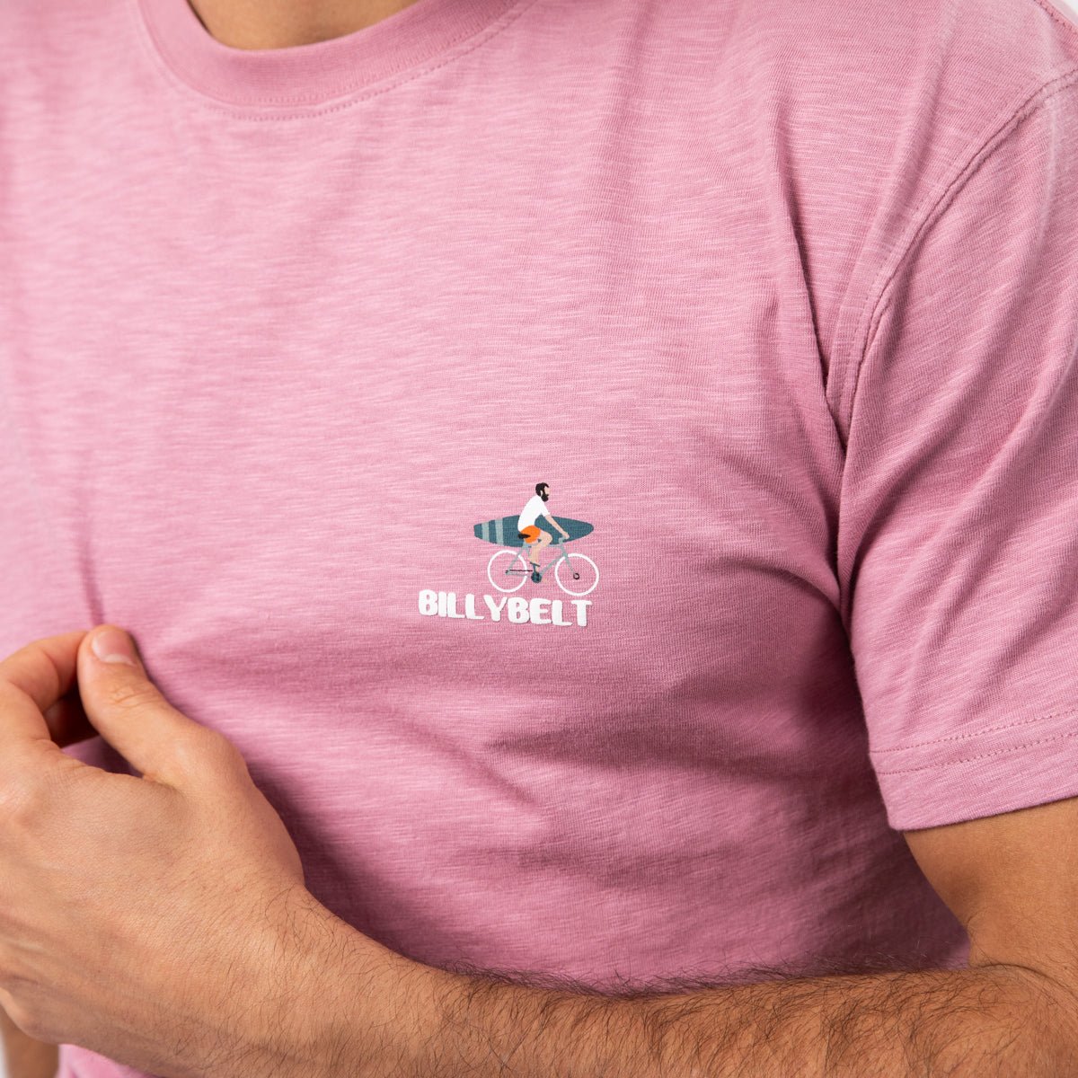 Organic cotton vintage T-shirt BILLYBELT Pink