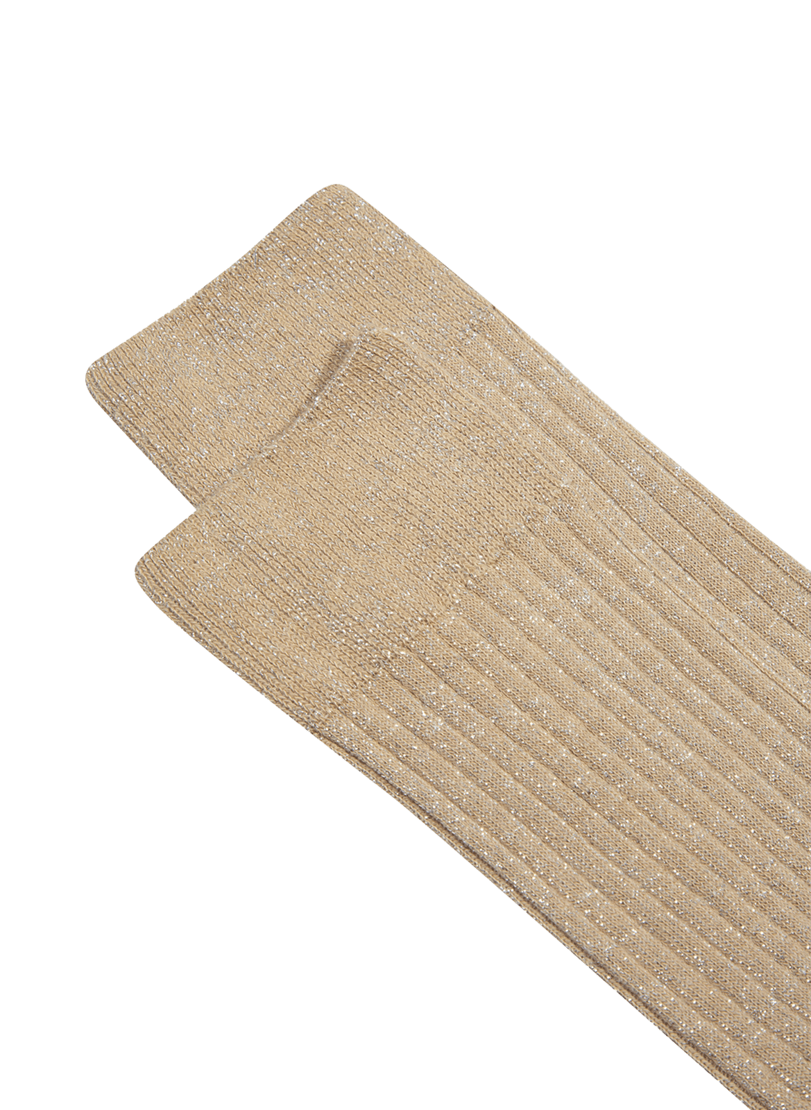 Glitzernde Kniestrümpfe ANT45 Beige