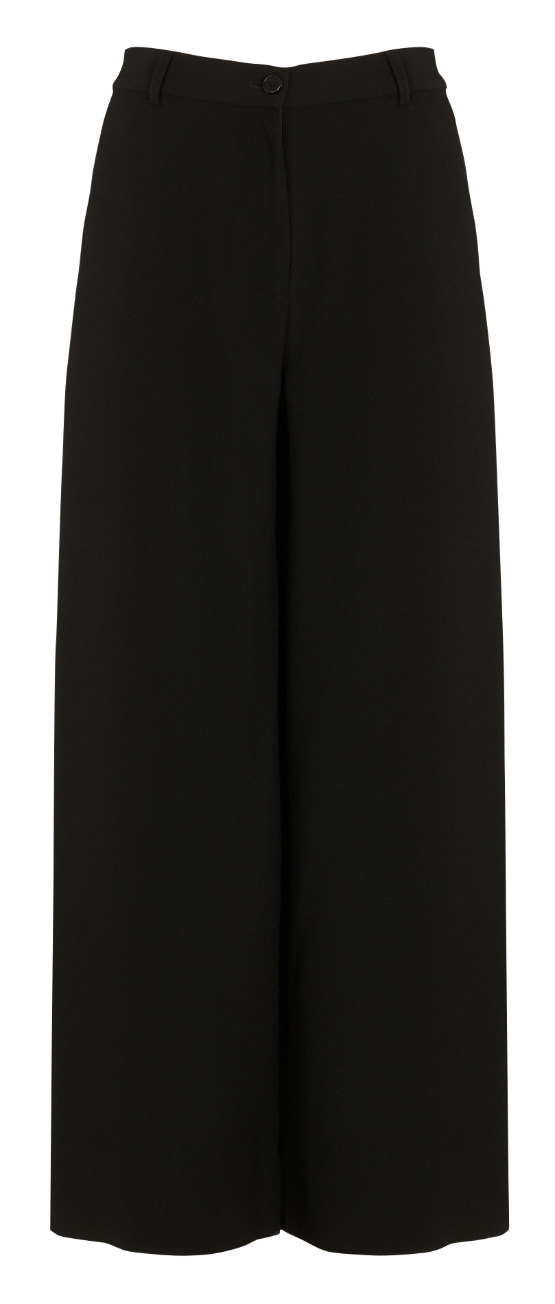 Wide pants in mixed recycled fibers RUE DE TOKYO Black