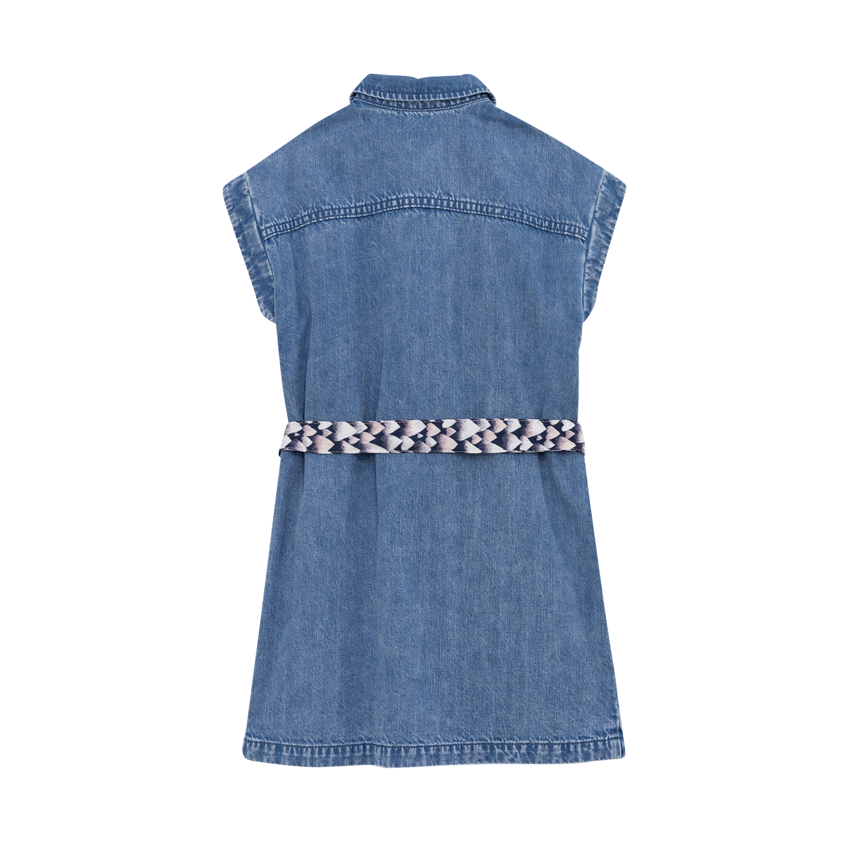 Robe courte ceinturée en jean  IKKS JUNIOR Bleu