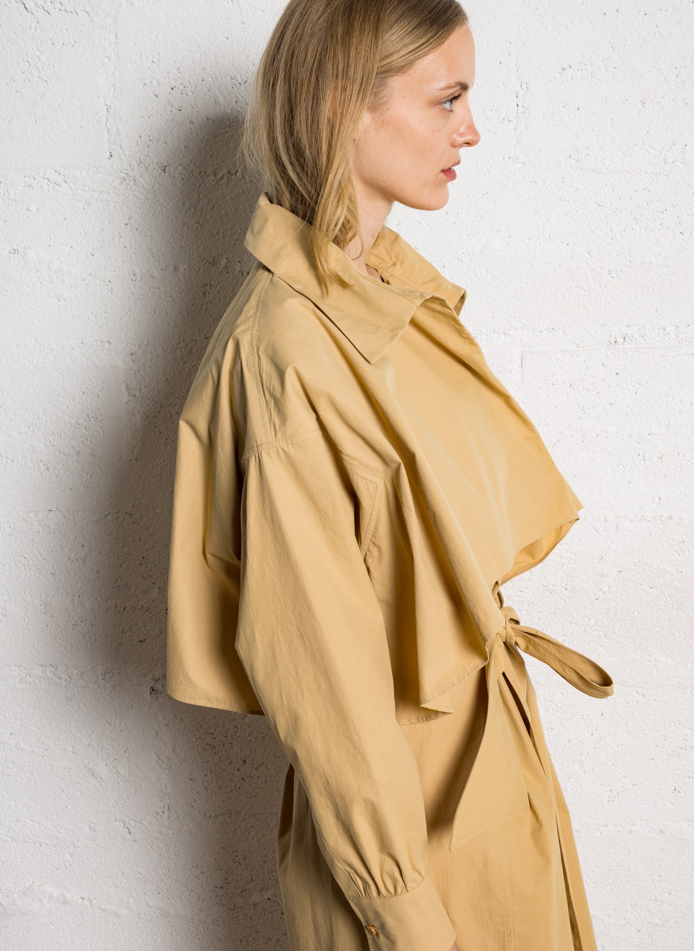 Chaplin cotton shirt dress MARGAUX LONNBERG Yellow