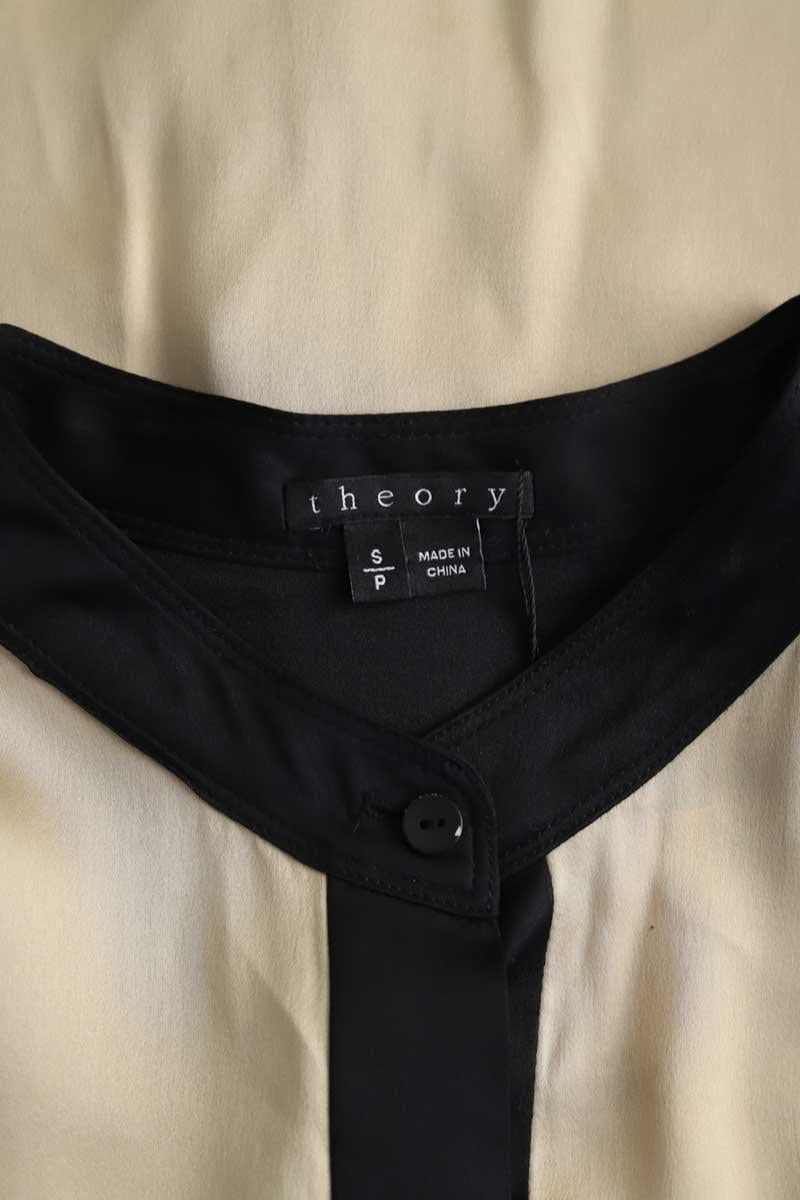Silk blouse THEORY - Seconde Main Golden