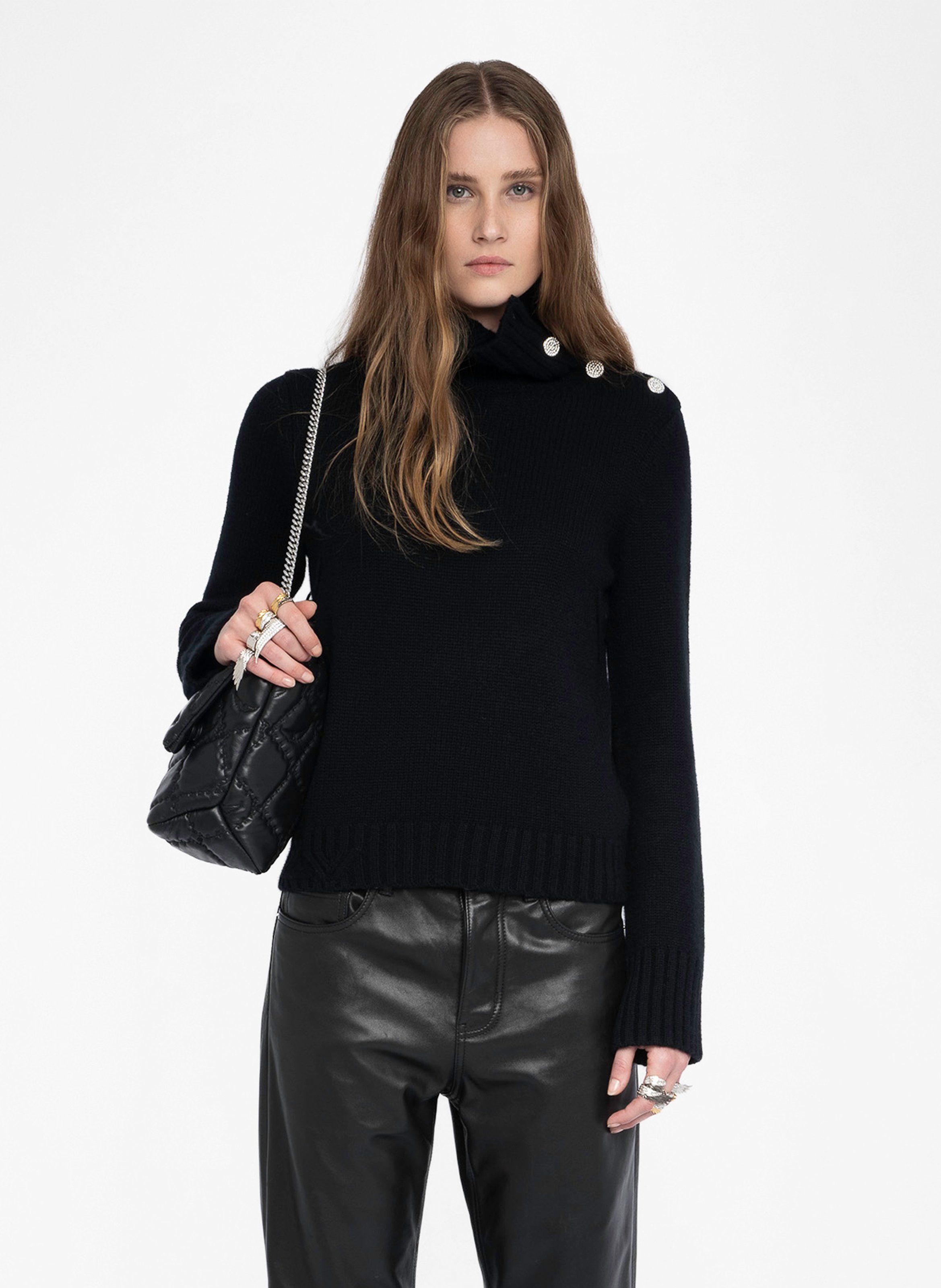 Pull col montant en cachemire  ZADIG&VOLTAIRE