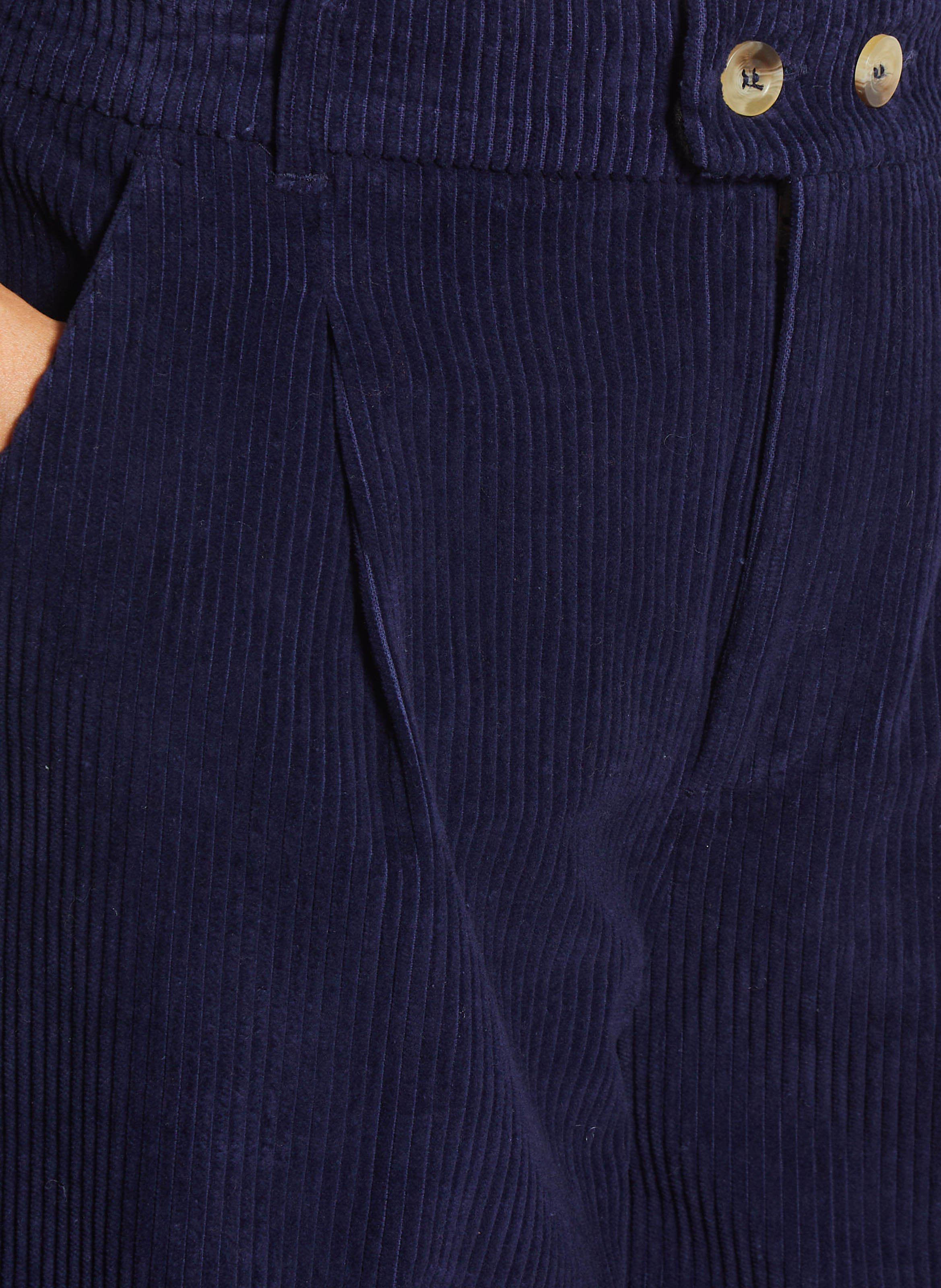 Rechte broek van biokatoen LEON & HARPER Blauw