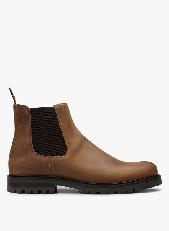 Leather Chelsea boots | Brown by SCHMOOVE Leather Chelsea boots Brown
