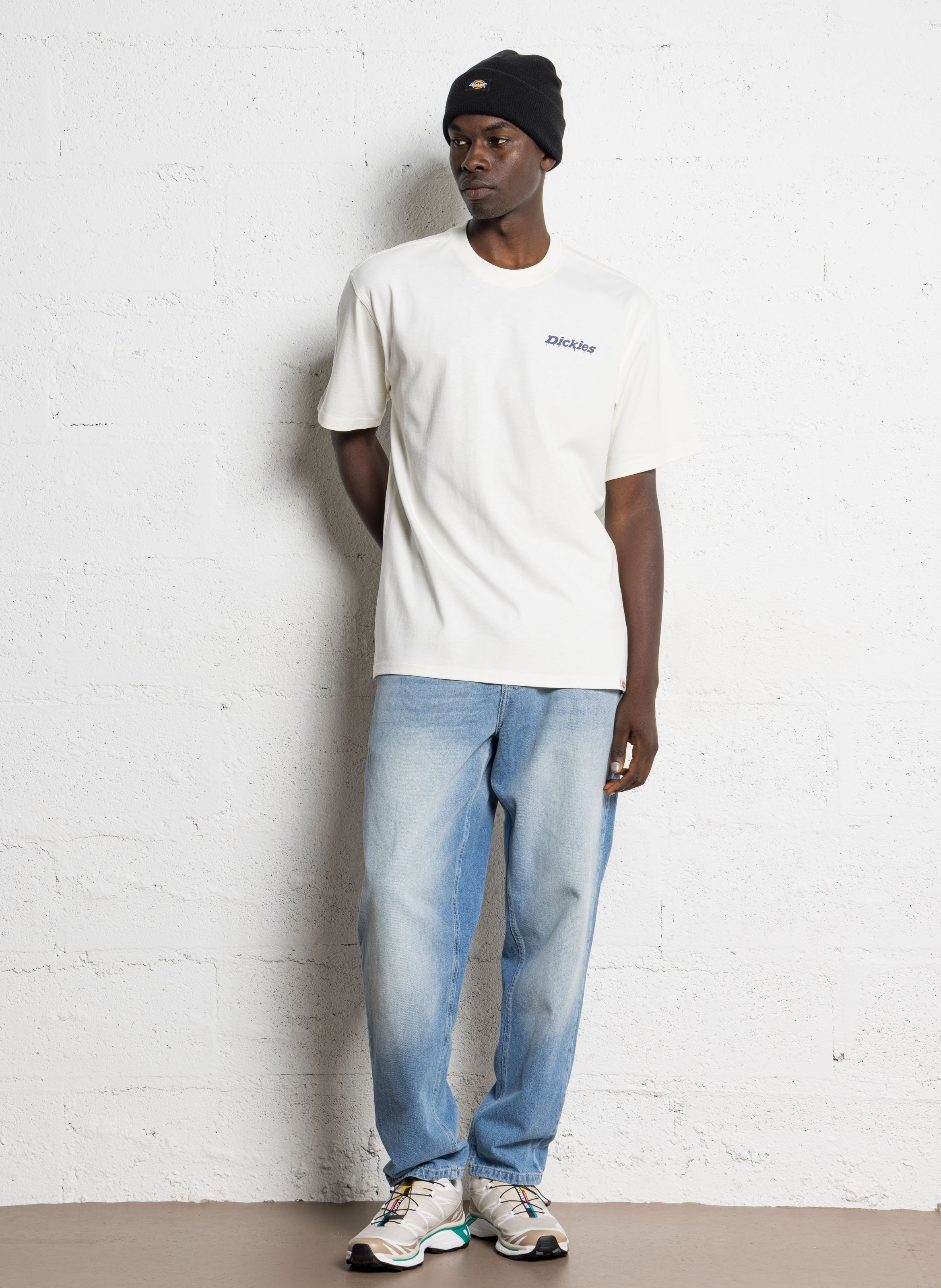 Tee-shirt droit en coton DICKIES Marron