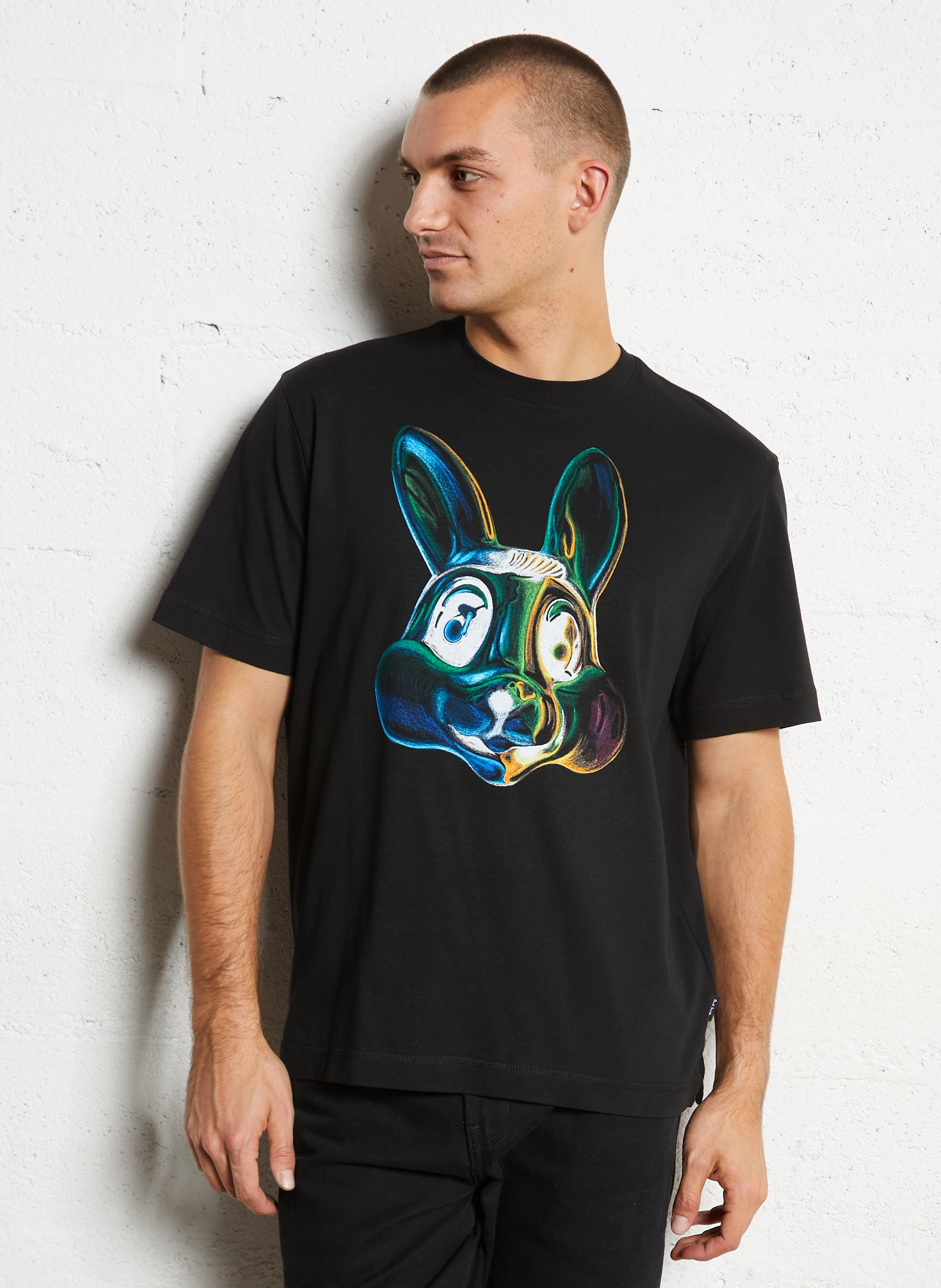 Round-neck organic cotton T-shirt PAUL SMITH Black