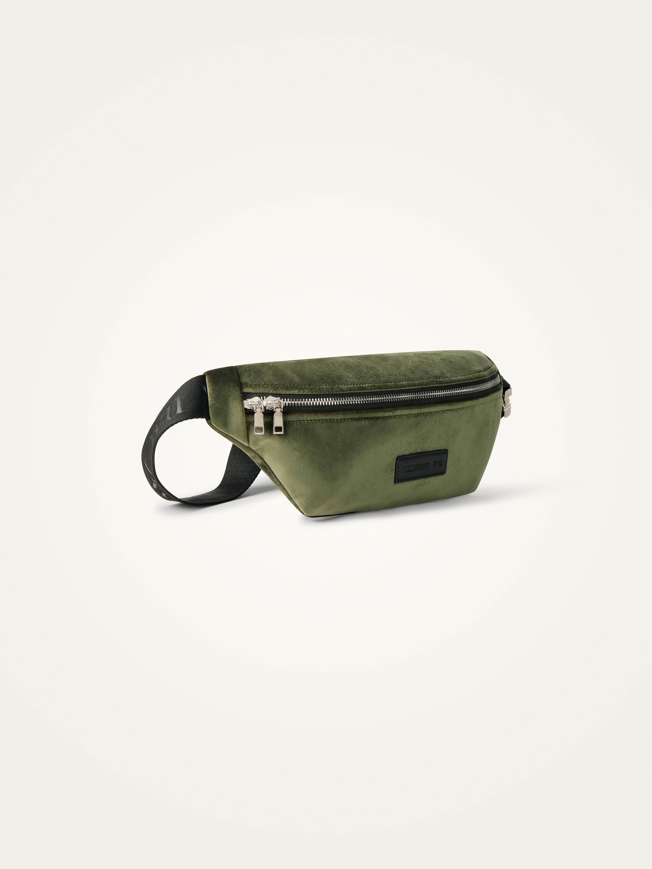 Velour waist bag VANESSA WU Green