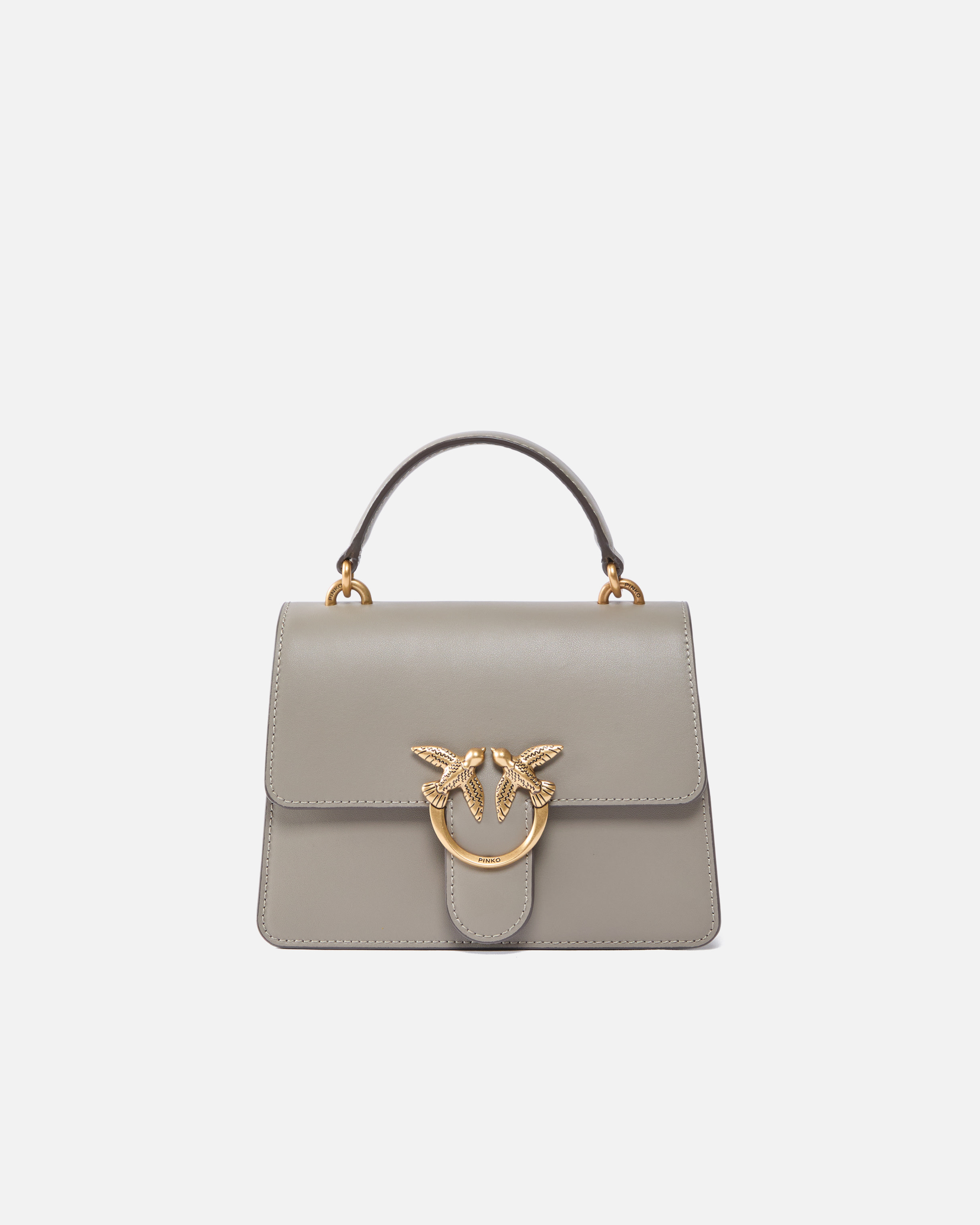 Mini love bag in light blue with top handle PINKO Brown