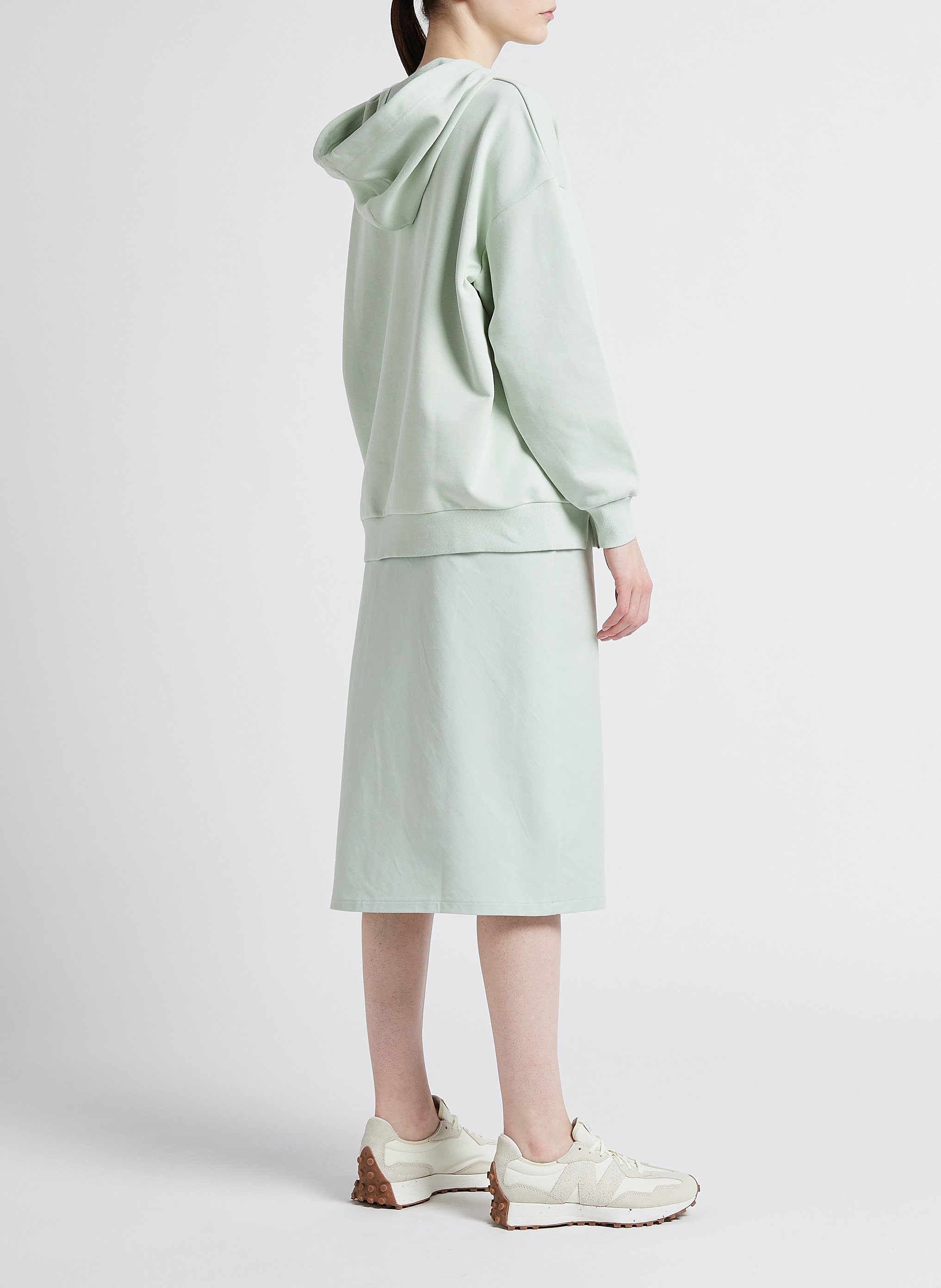 Midirock aus Stretch-Baumwolle MAX MARA LEISURE Grun