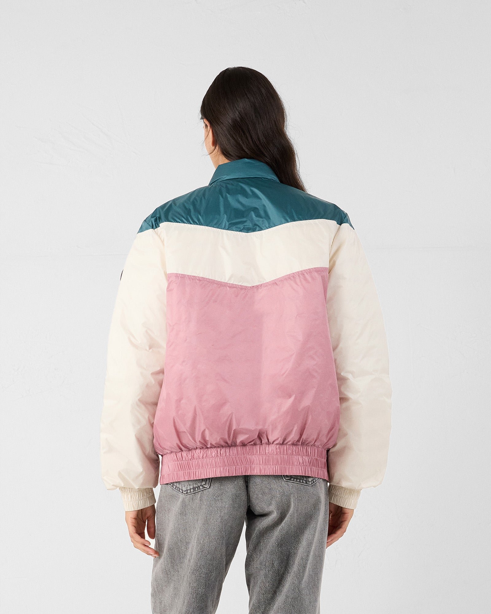 Puffer jacket in Marais/antique rose spirit Joan JOTT Green