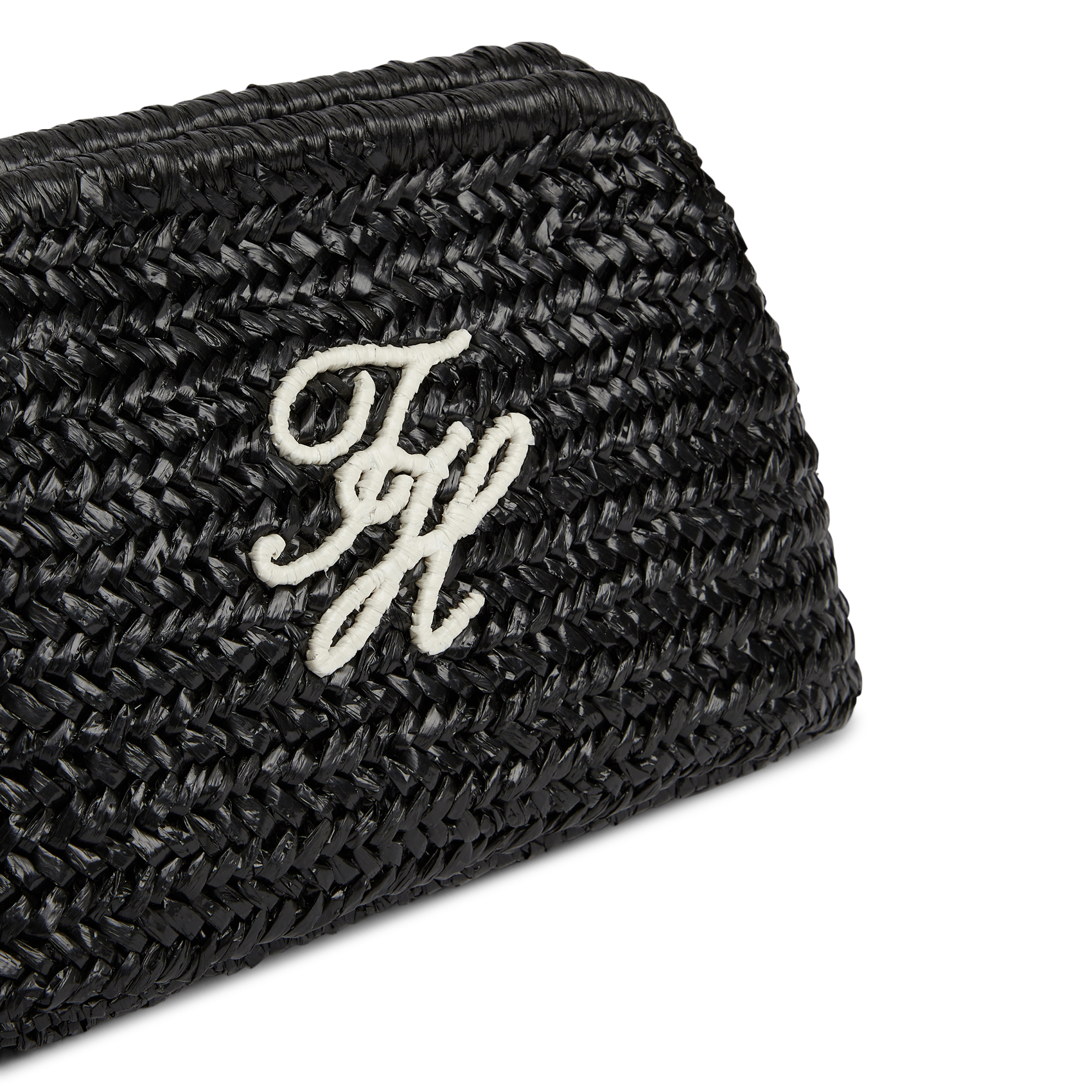 Braided clutch bag TOMMY HILFIGER Beige