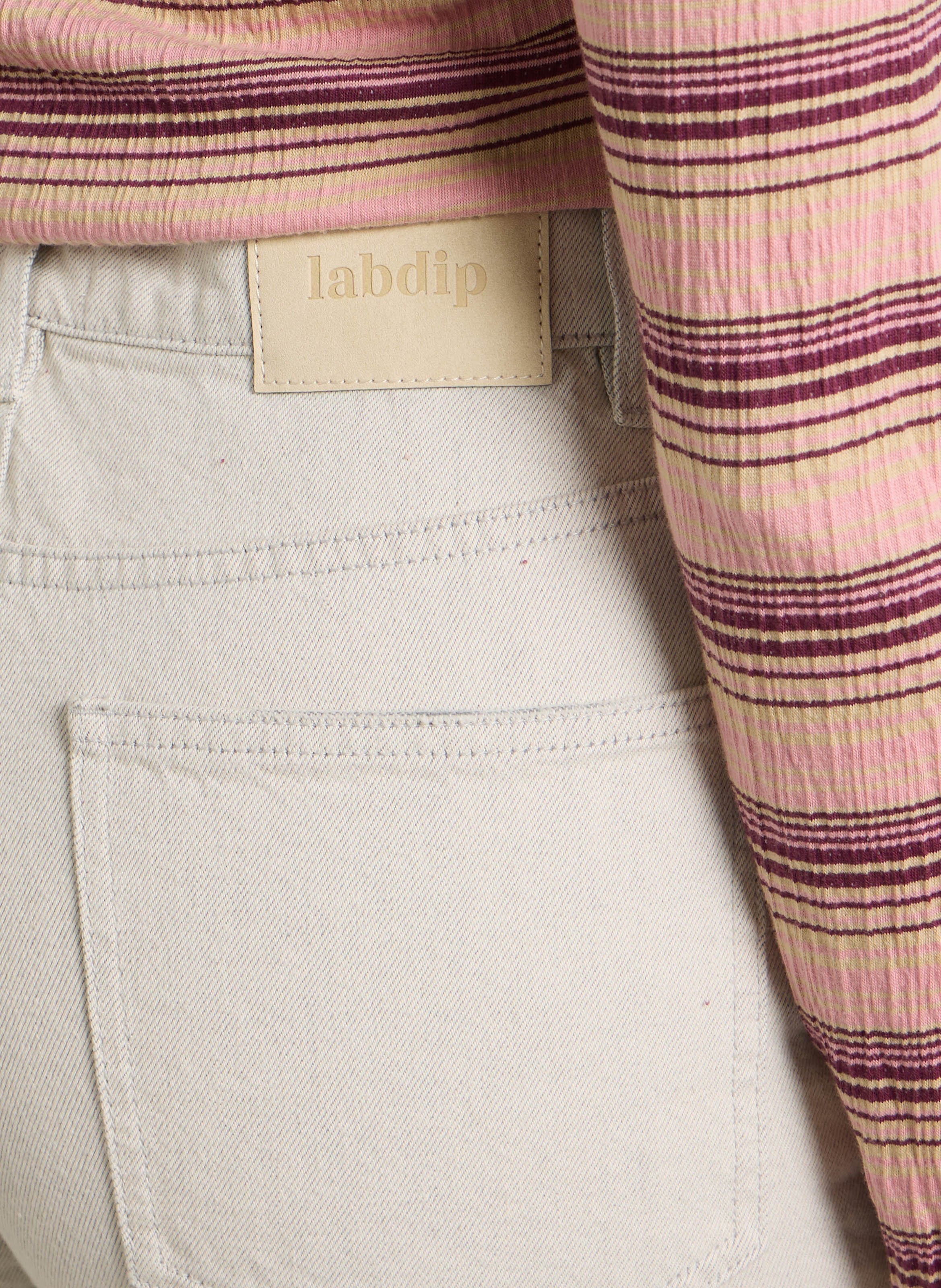 Jean ballon en cootn LAB DIP Beige