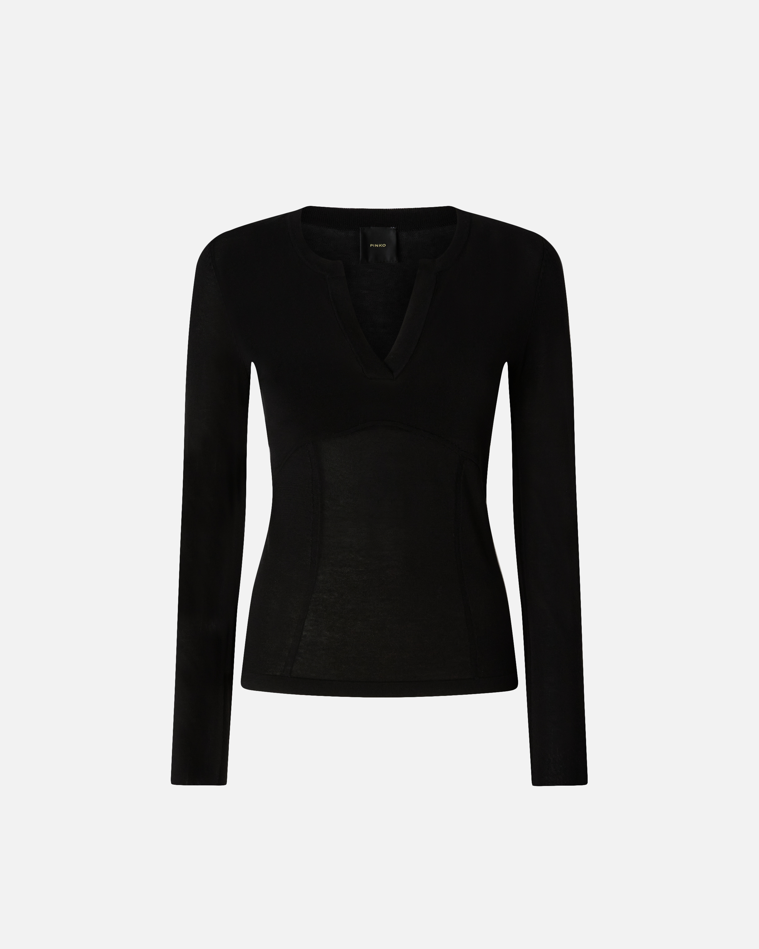 Pull à encolure ronde ouverte en v PINKO