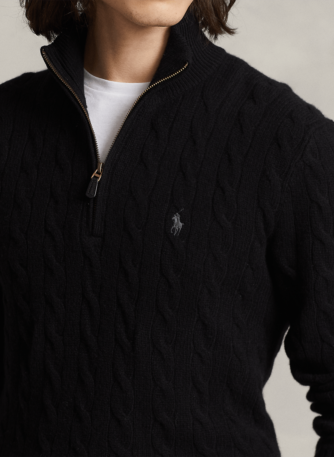 High-neck wool sweater POLO RALPH LAUREN Black