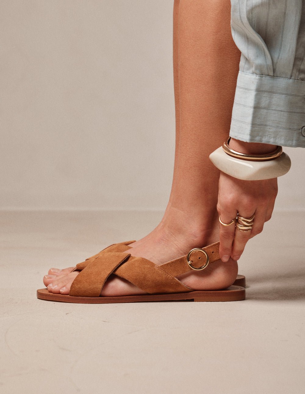 Sandales ODAJE Marron