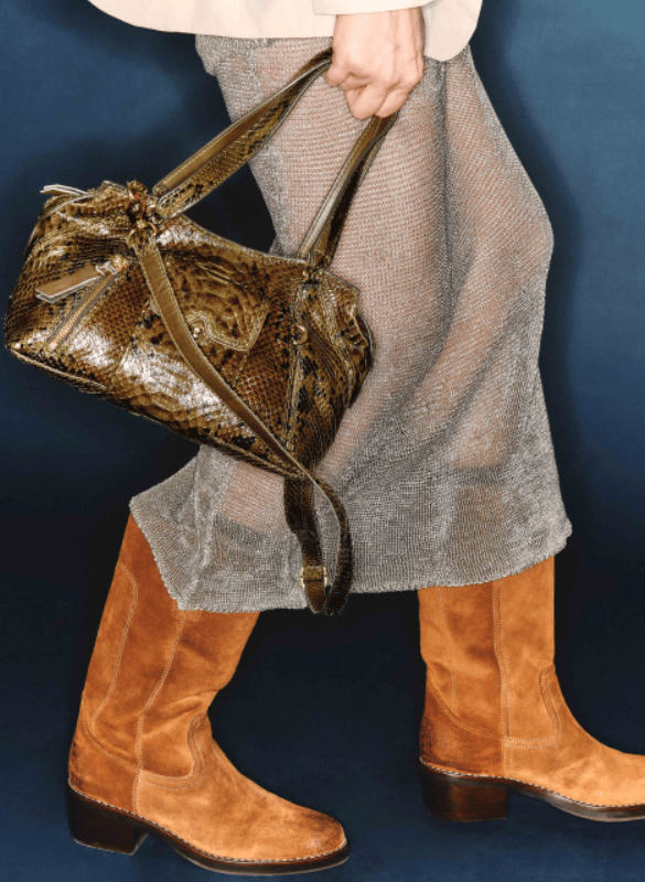 Leather shoulder bag CLARIS VIROT Multicolored