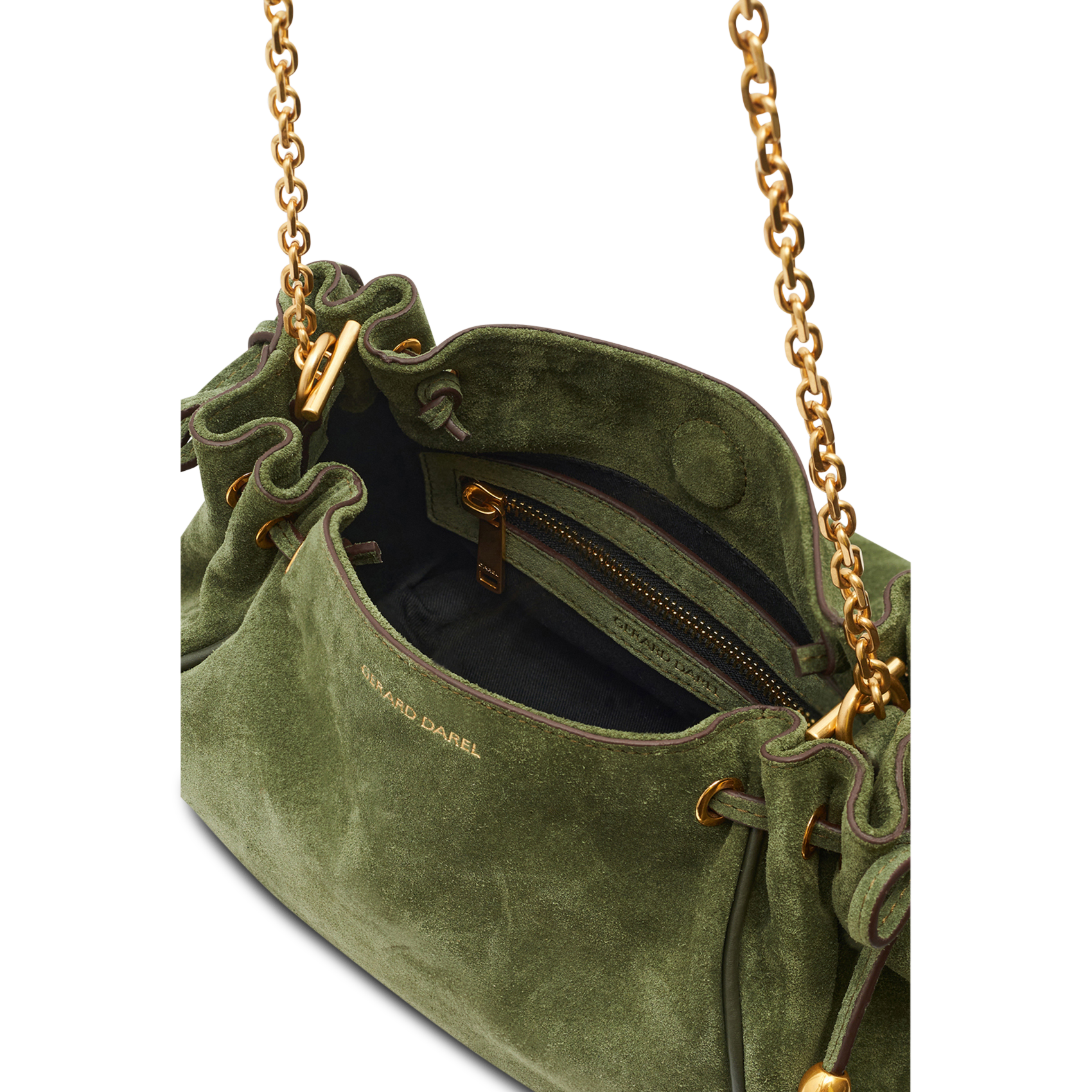 Leder-Umhängetasche GERARD DAREL Grun