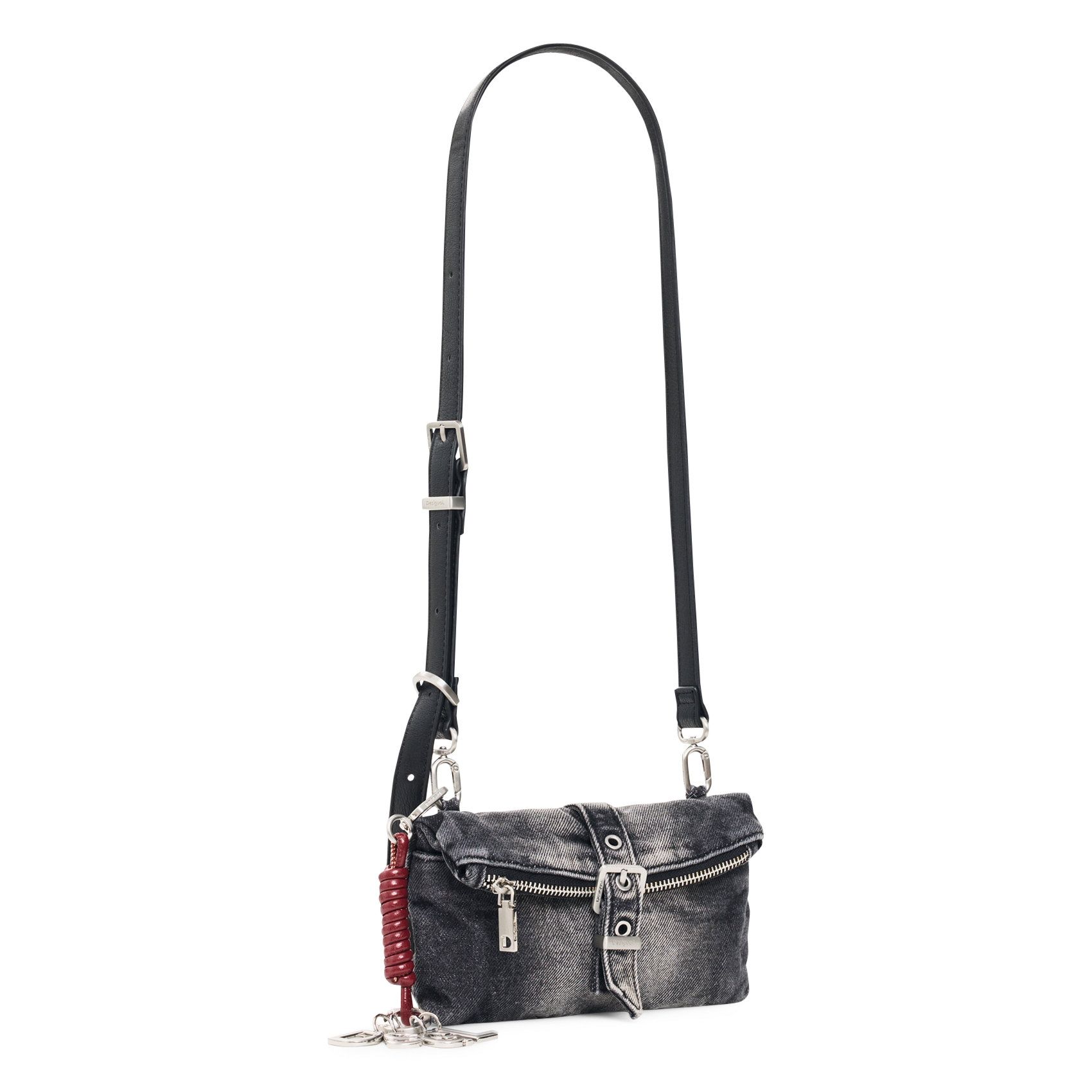 Cotton-blend shoulder bag DESIGUAL Black
