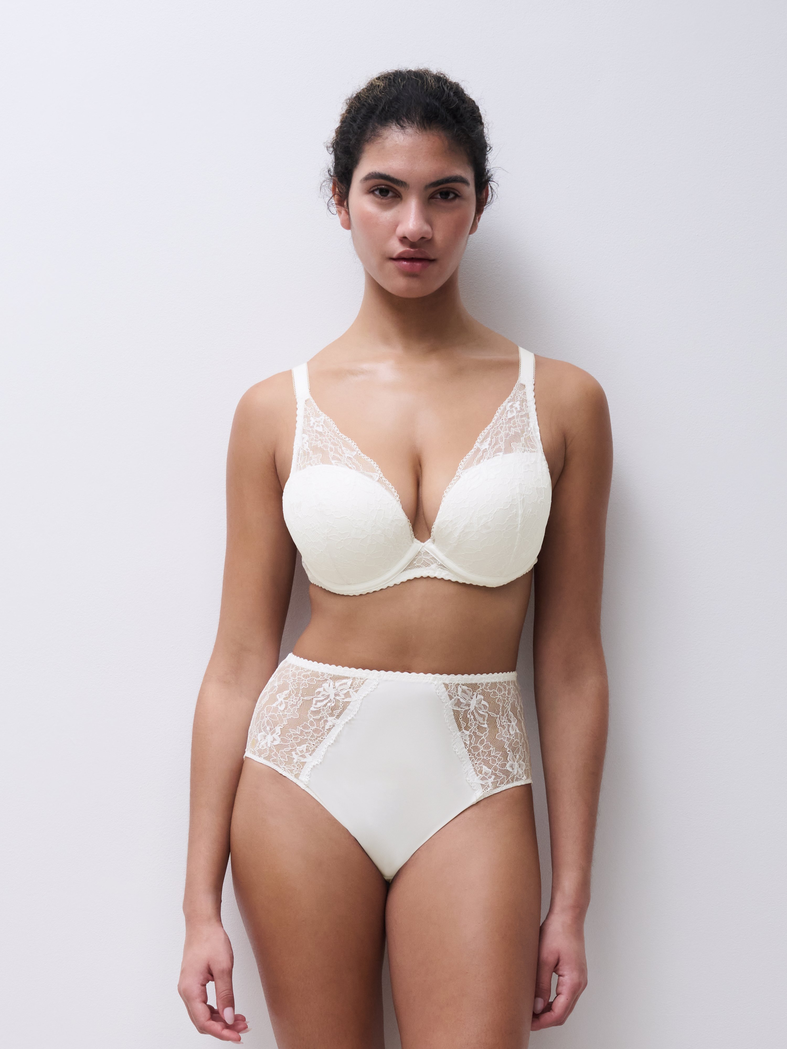 Plunge cup bra CHANTELLE PULP White