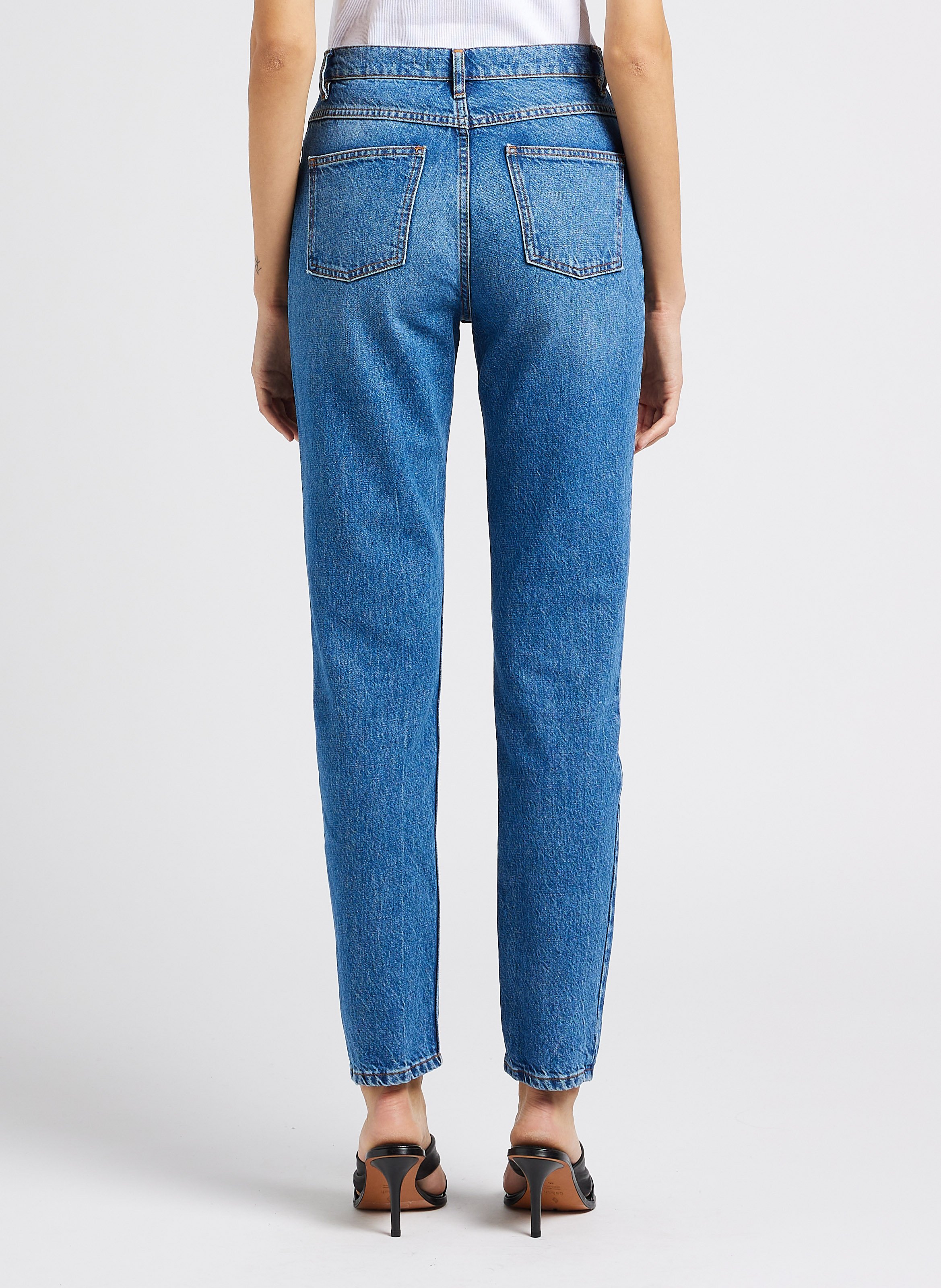 Cotton-blend straight-leg jeans IRO Faded jeans