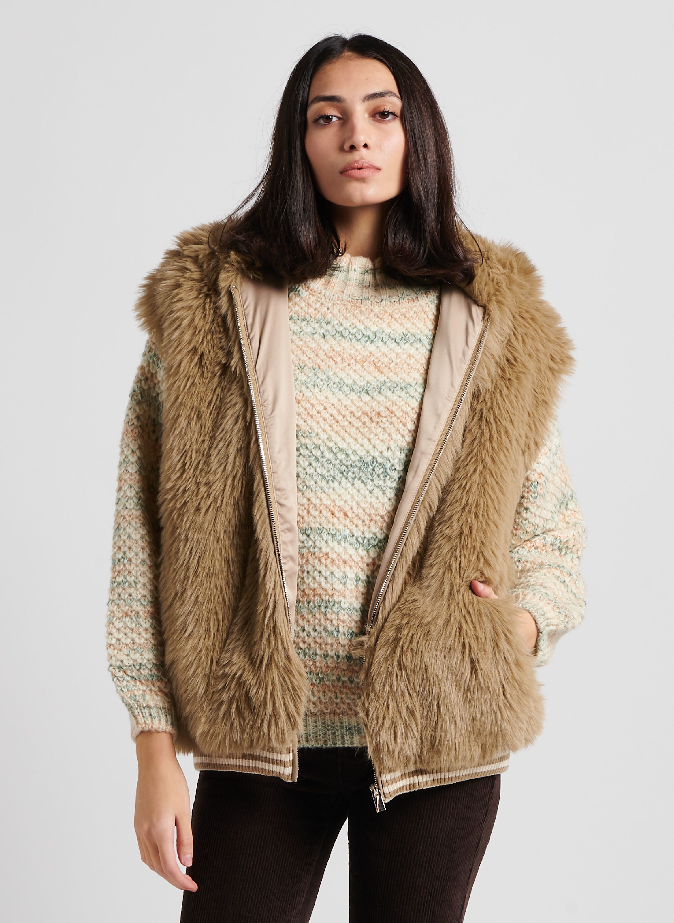 Faux fur 2024 cardigan forever 21