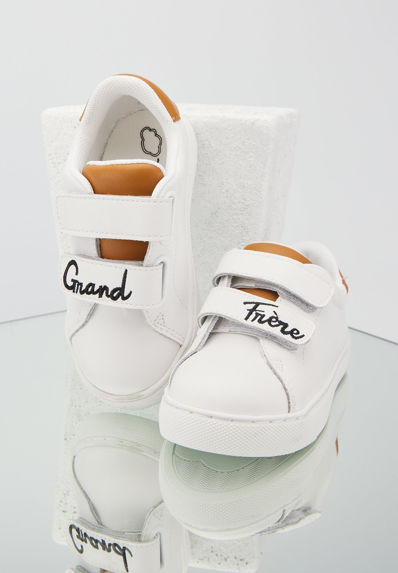 Leather sneakers BONS BAISERS PARIS White