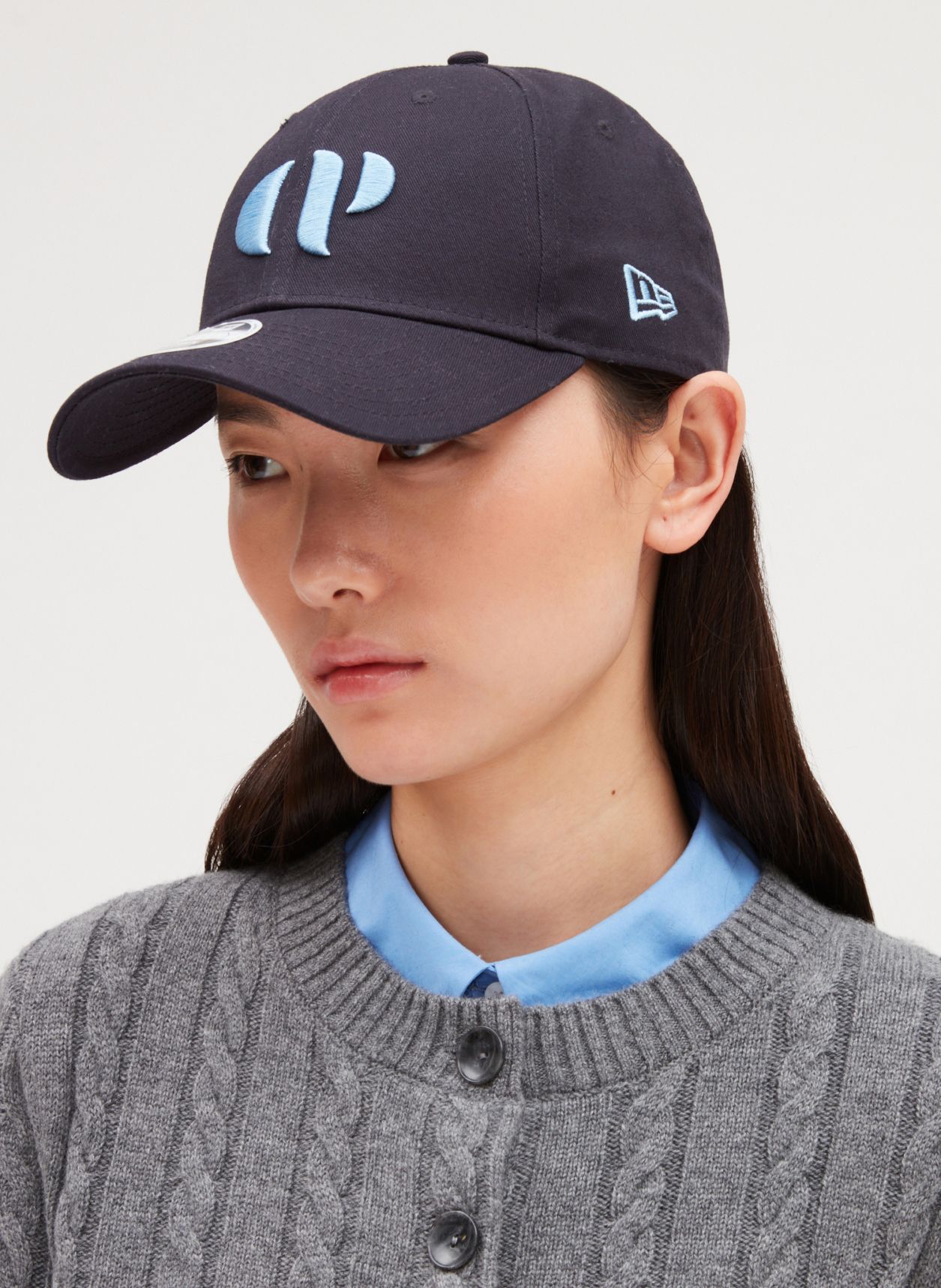 Casquette Brod e En Coton Bleu Claudie Pierlot Femme Place des