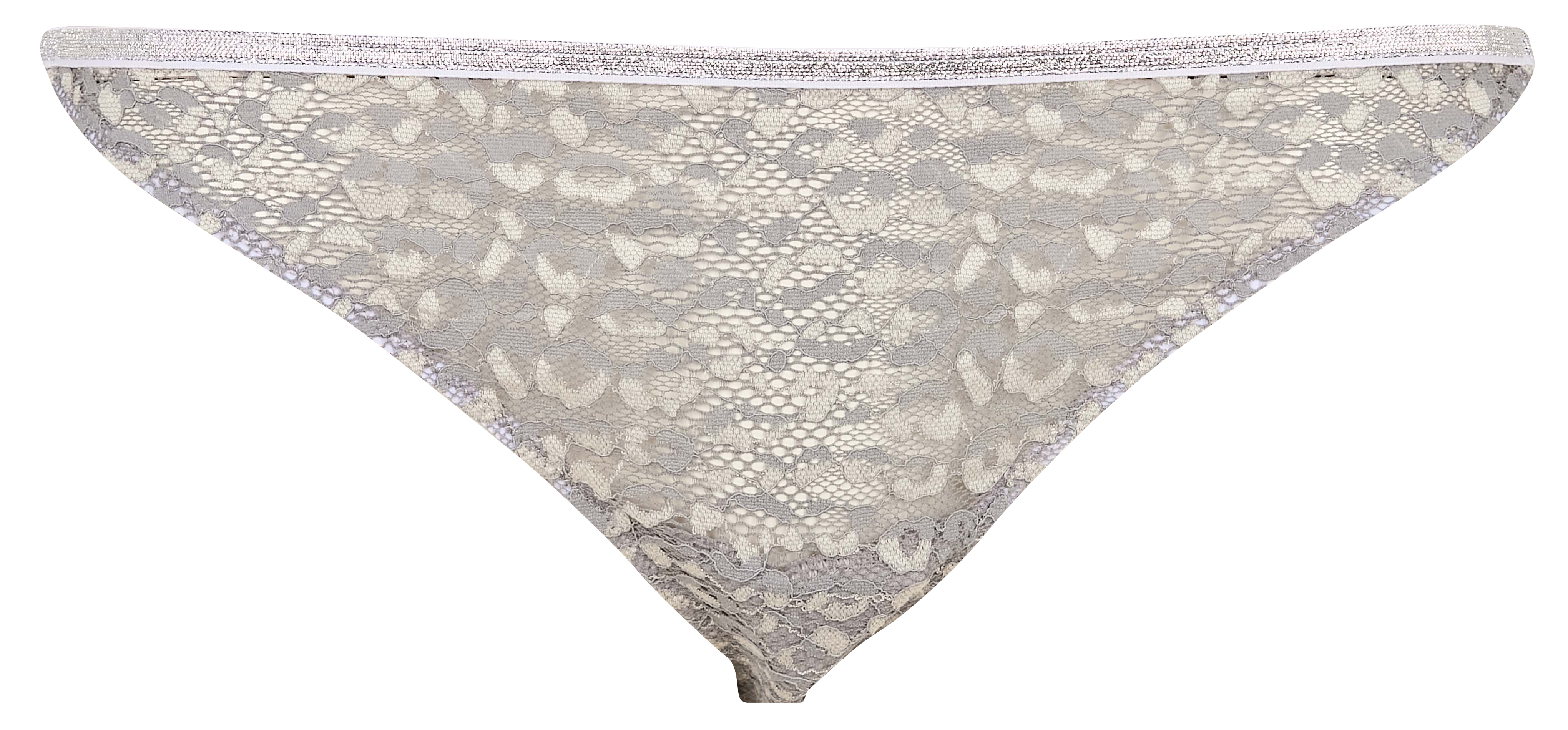 Aventurine - Tanga aus Spitze LA NOUVELLE Grau